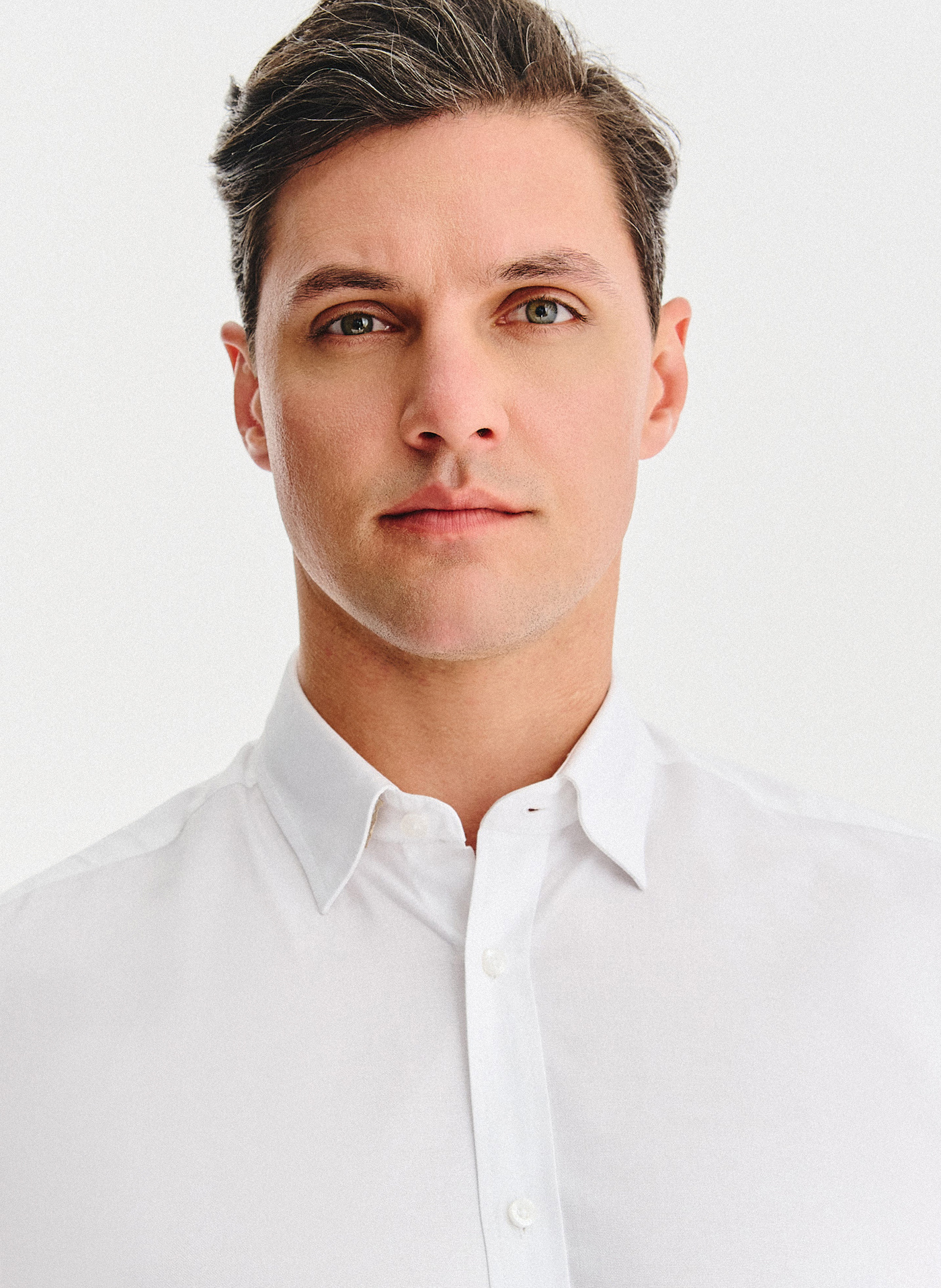 Biała bawełniana koszula męska - Pako Lorente