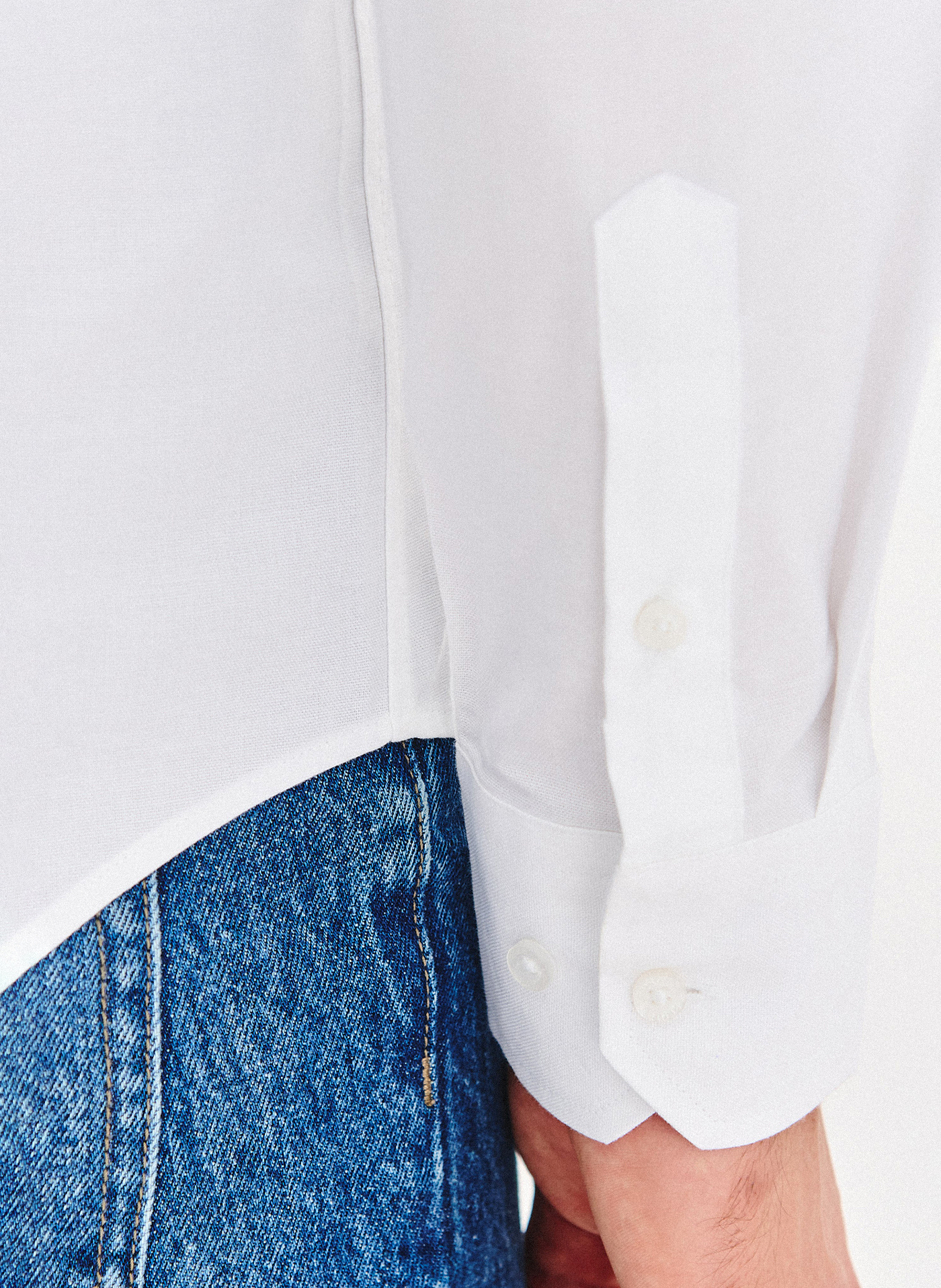 Biała bawełniana koszula męska - Pako Lorente