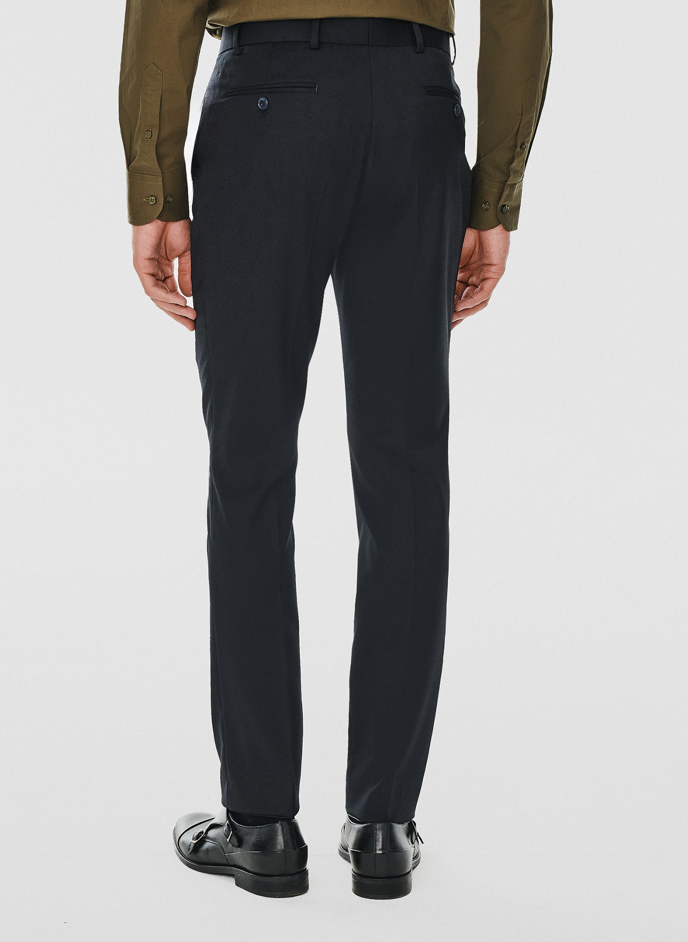 Spodnie garniturowe w kolorze granatowym - Pako Lorente