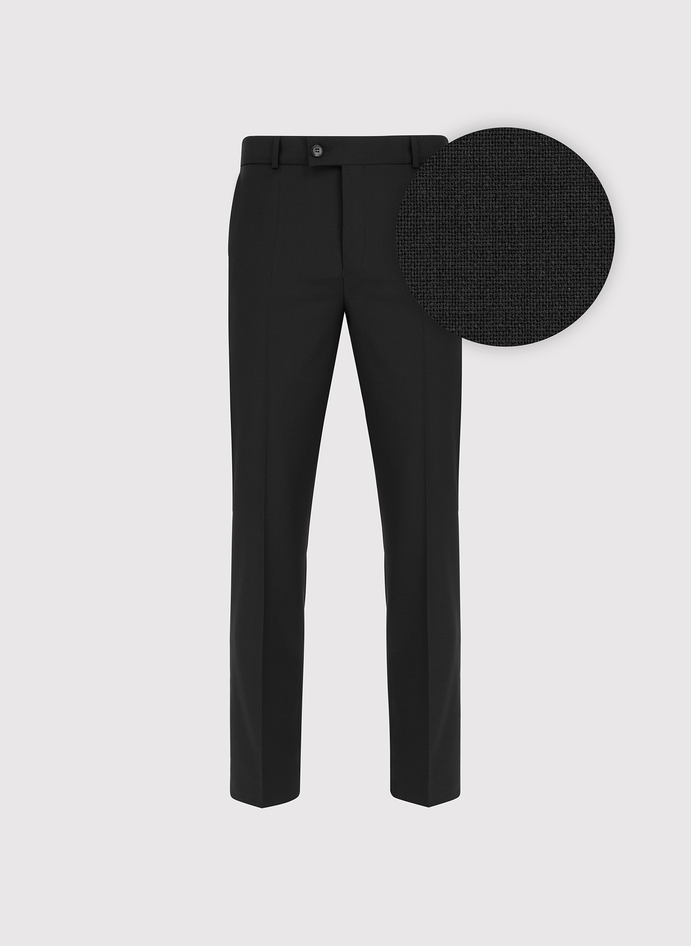 Wełniane spodnie garniturowe w kolorze czarnym - Pako Lorente