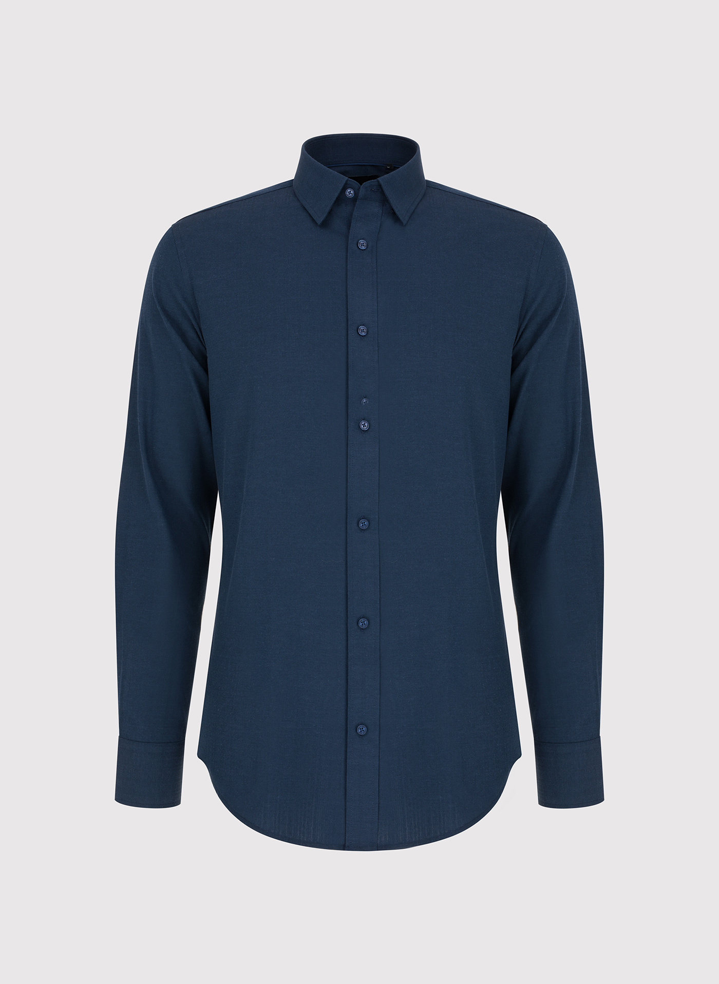 PAKO LORENTE - Granatowa koszula męska melanż - Pako Lorente