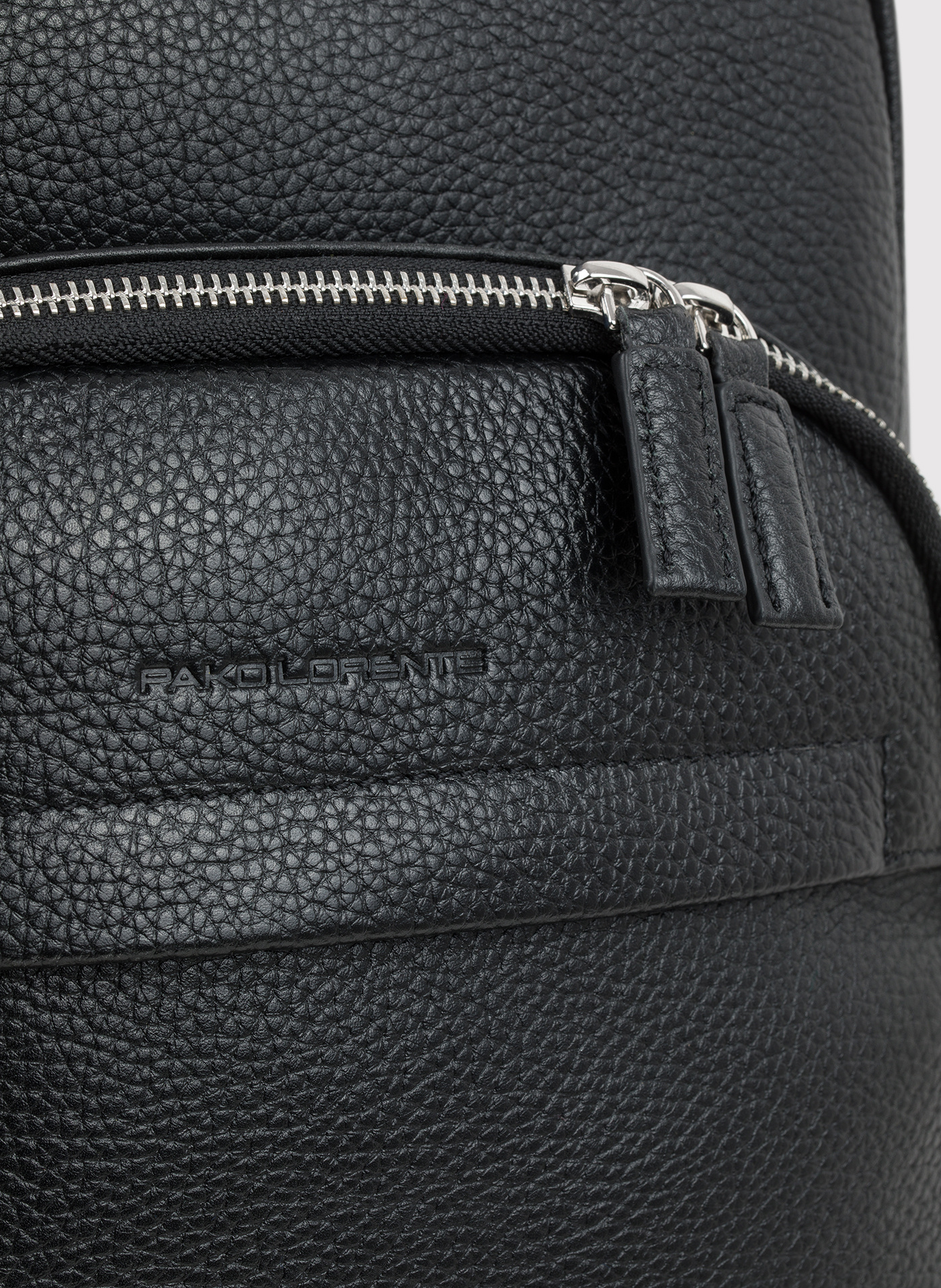 Skórzany plecak męski w kolorze czarnym - Pako Lorente