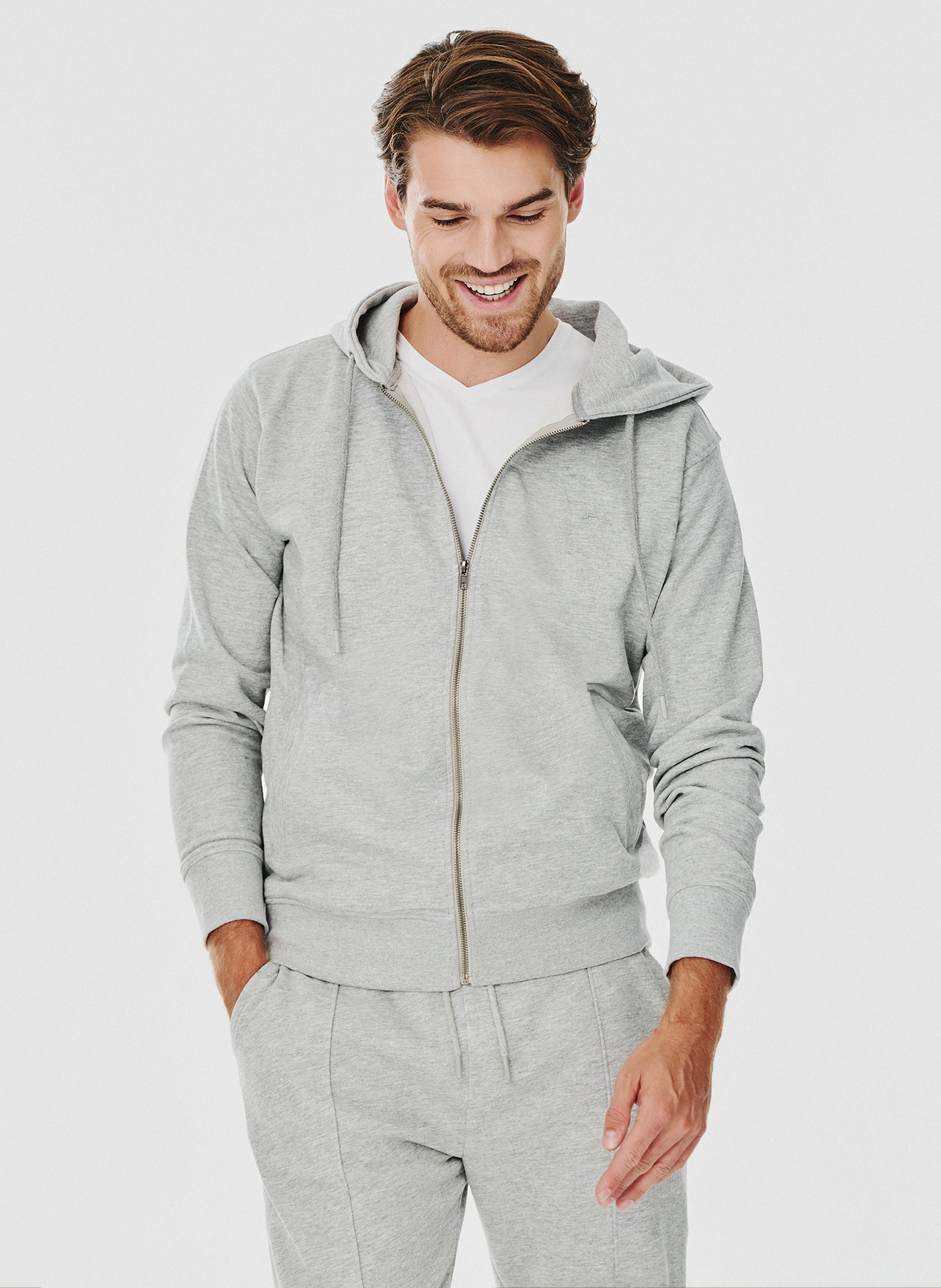 Rozpinana bluza dresowa w szarym kolorze - Pako Lorente