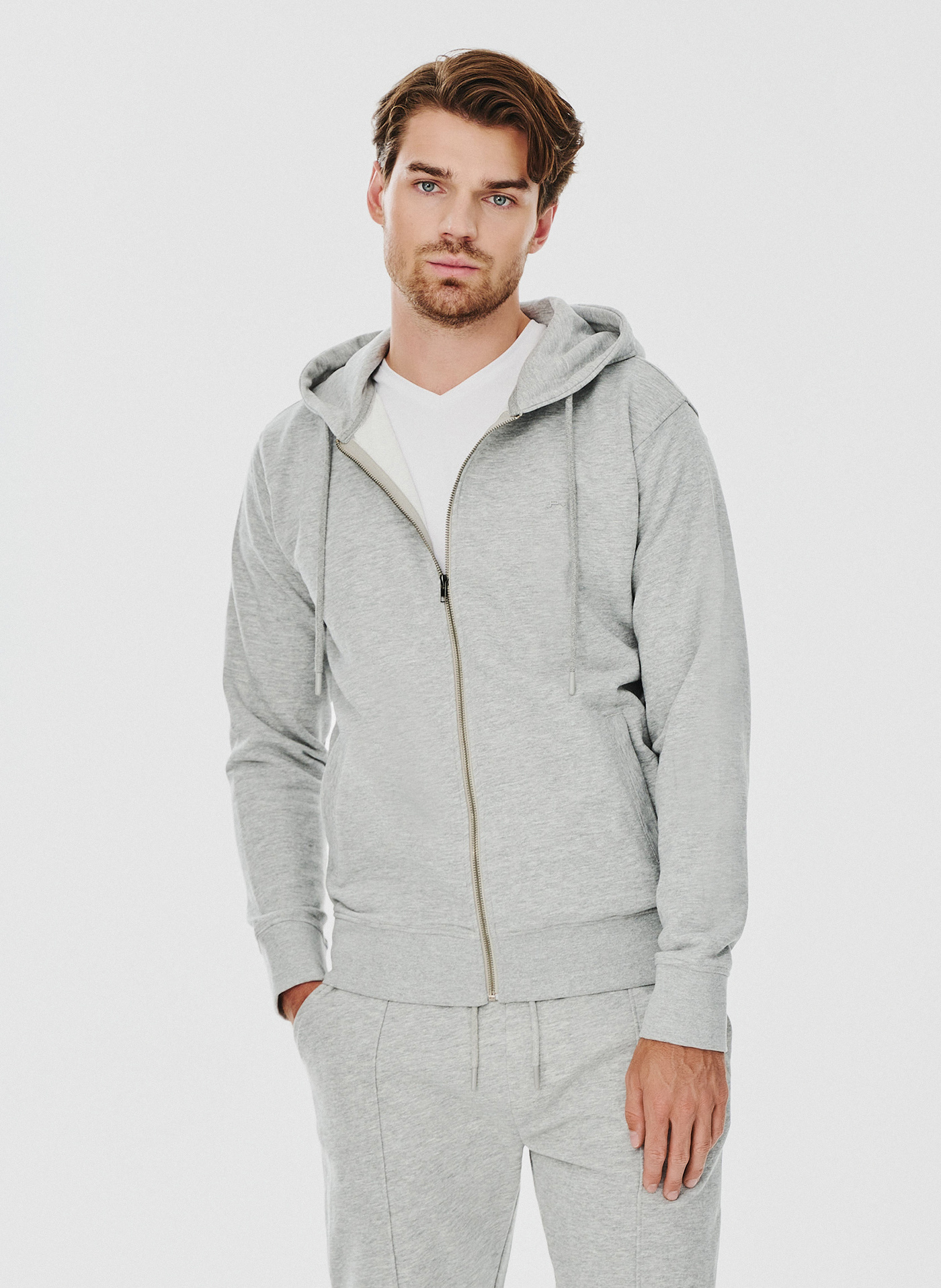 Rozpinana bluza dresowa w szarym kolorze - Pako Lorente