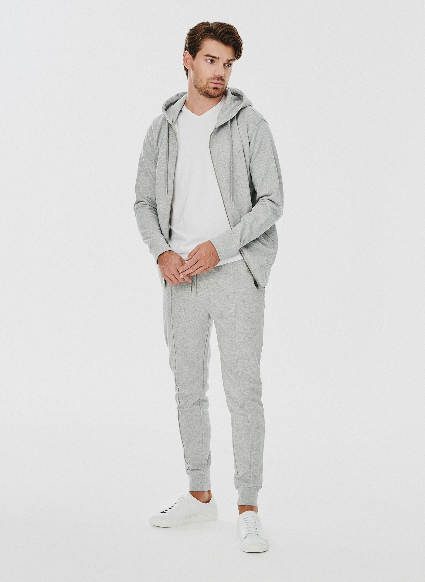 Rozpinana bluza dresowa w szarym kolorze - Pako Lorente