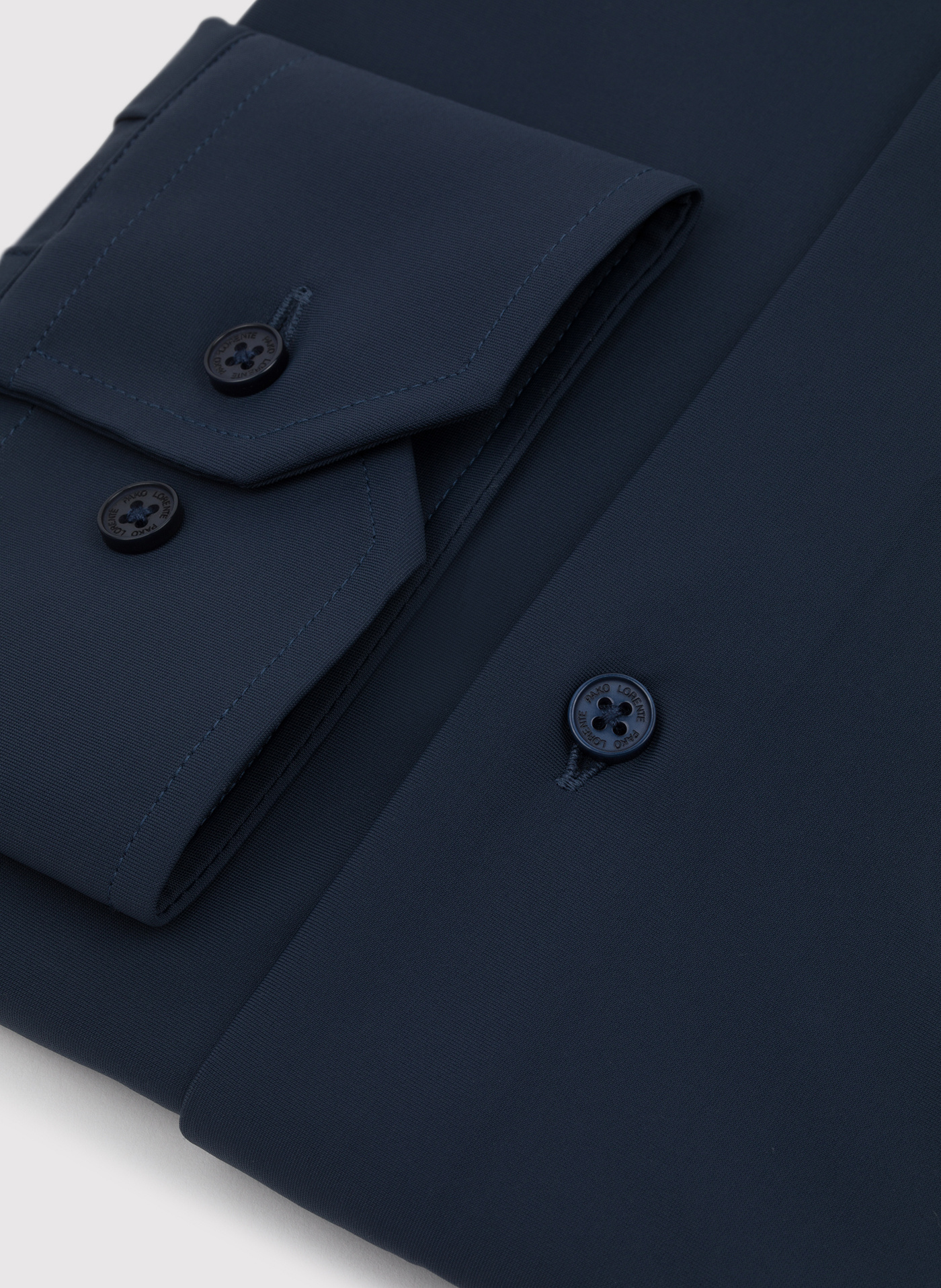 Granatowa dzianinowa koszula męska - Pako Lorente