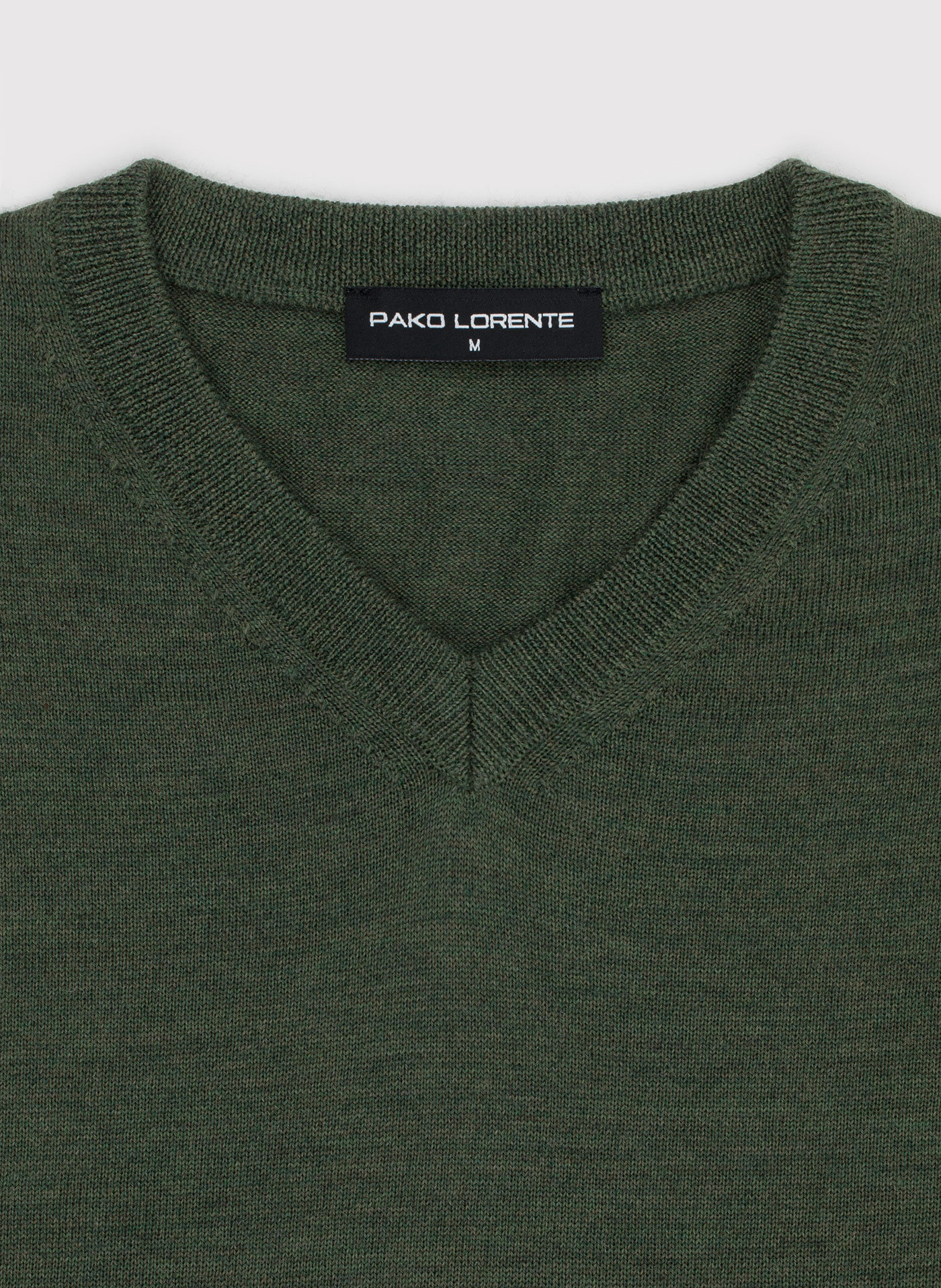 PAKO LORENTE - Wełniany sweter w kolorze zielonym - Pako Lorente