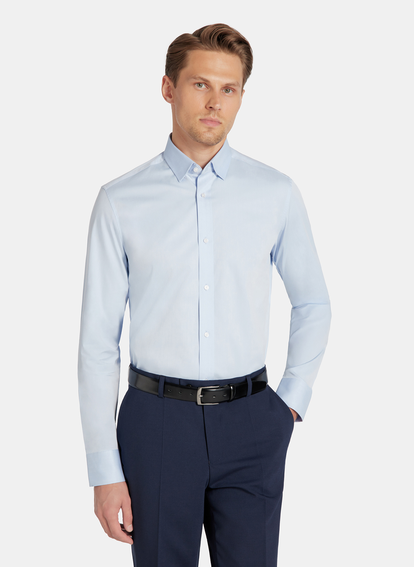 PAKO LORENTE - Niebieska koszula męska - Pako Lorente