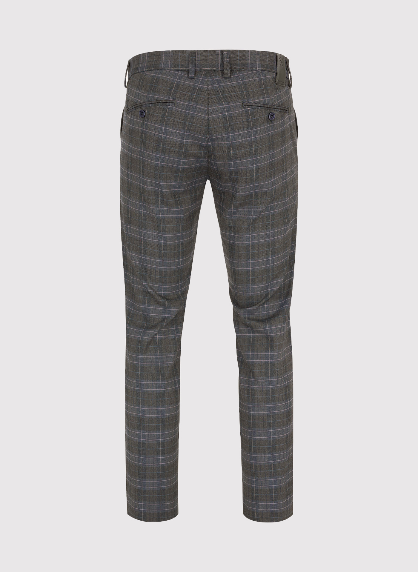 Casualowe męskie spodnie w kratę P22WF-WX-002-G-0 - Pako Lorente