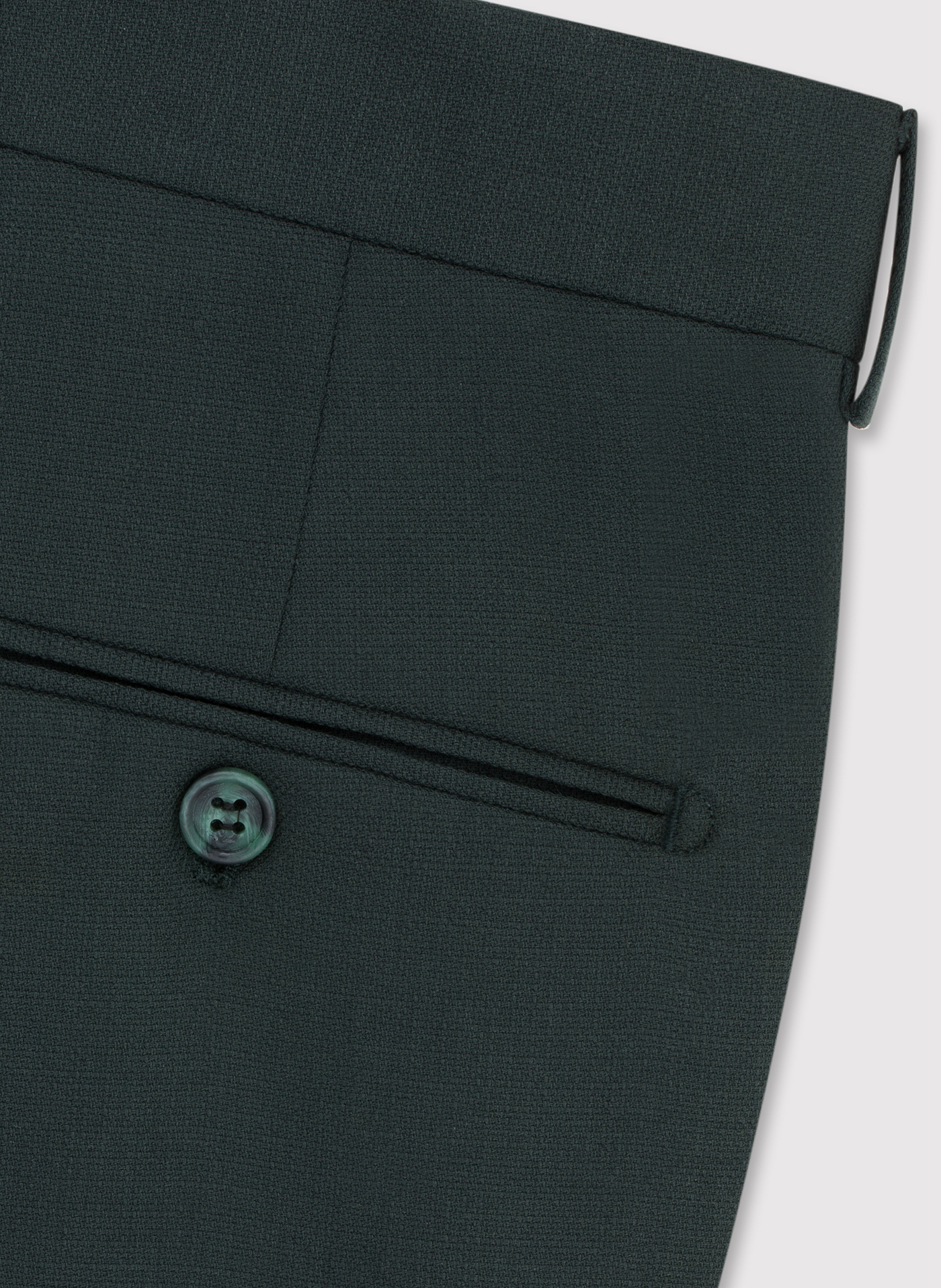 Gładkie spodnie garniturowe w kolorze zielonym - Pako Lorente