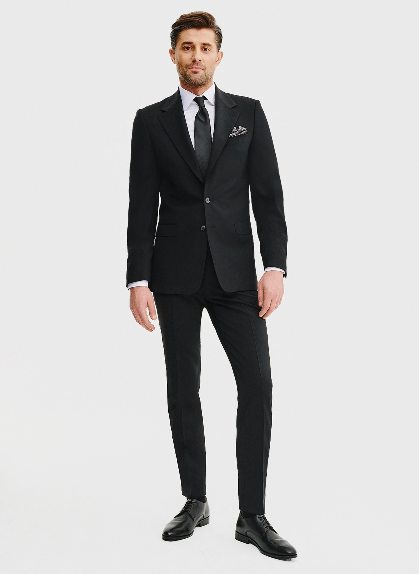 Wełniana marynarka garniturowa w kolorze czarnym - Pako Lorente