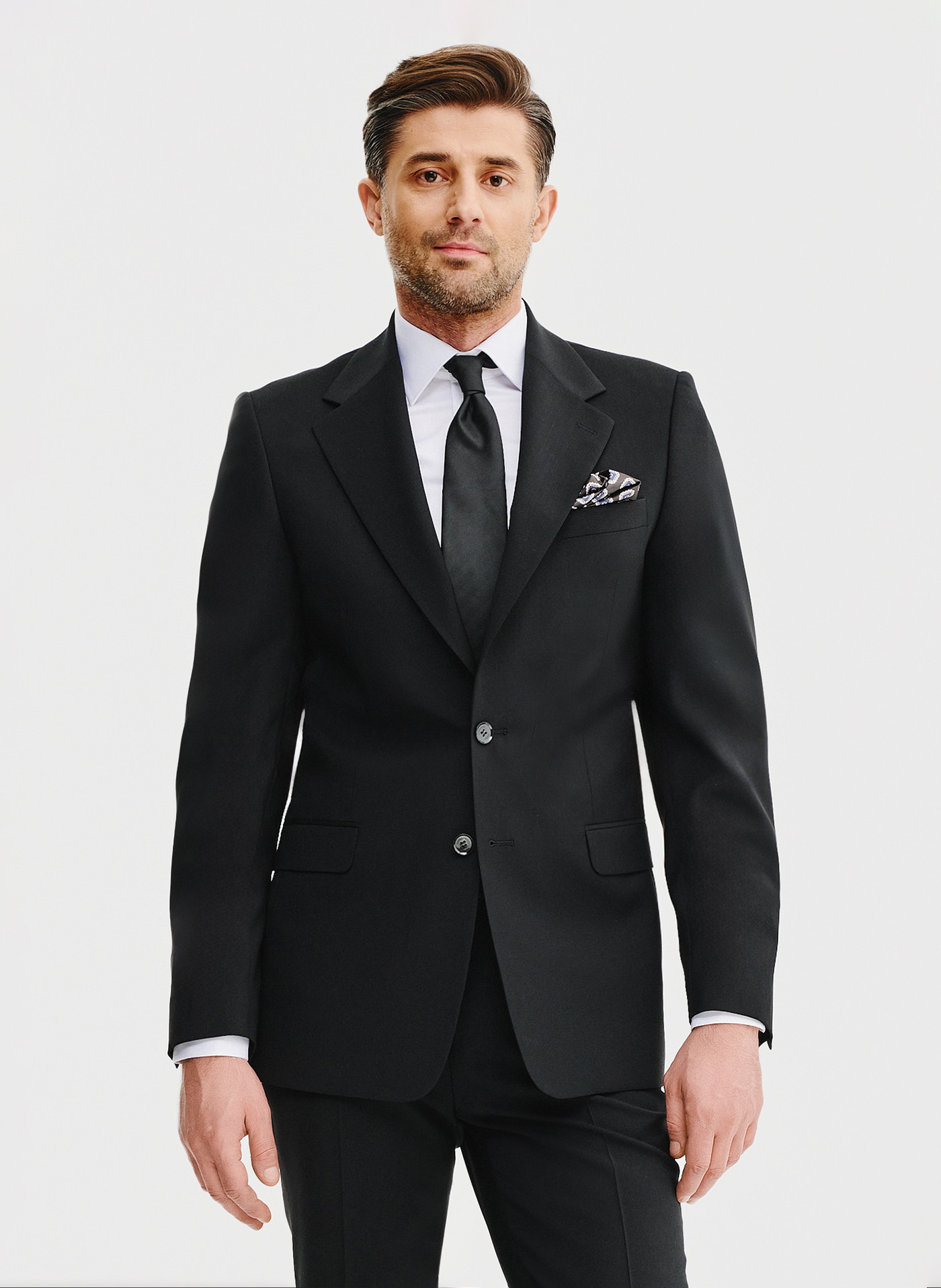 Wełniana marynarka garniturowa w kolorze czarnym - Pako Lorente