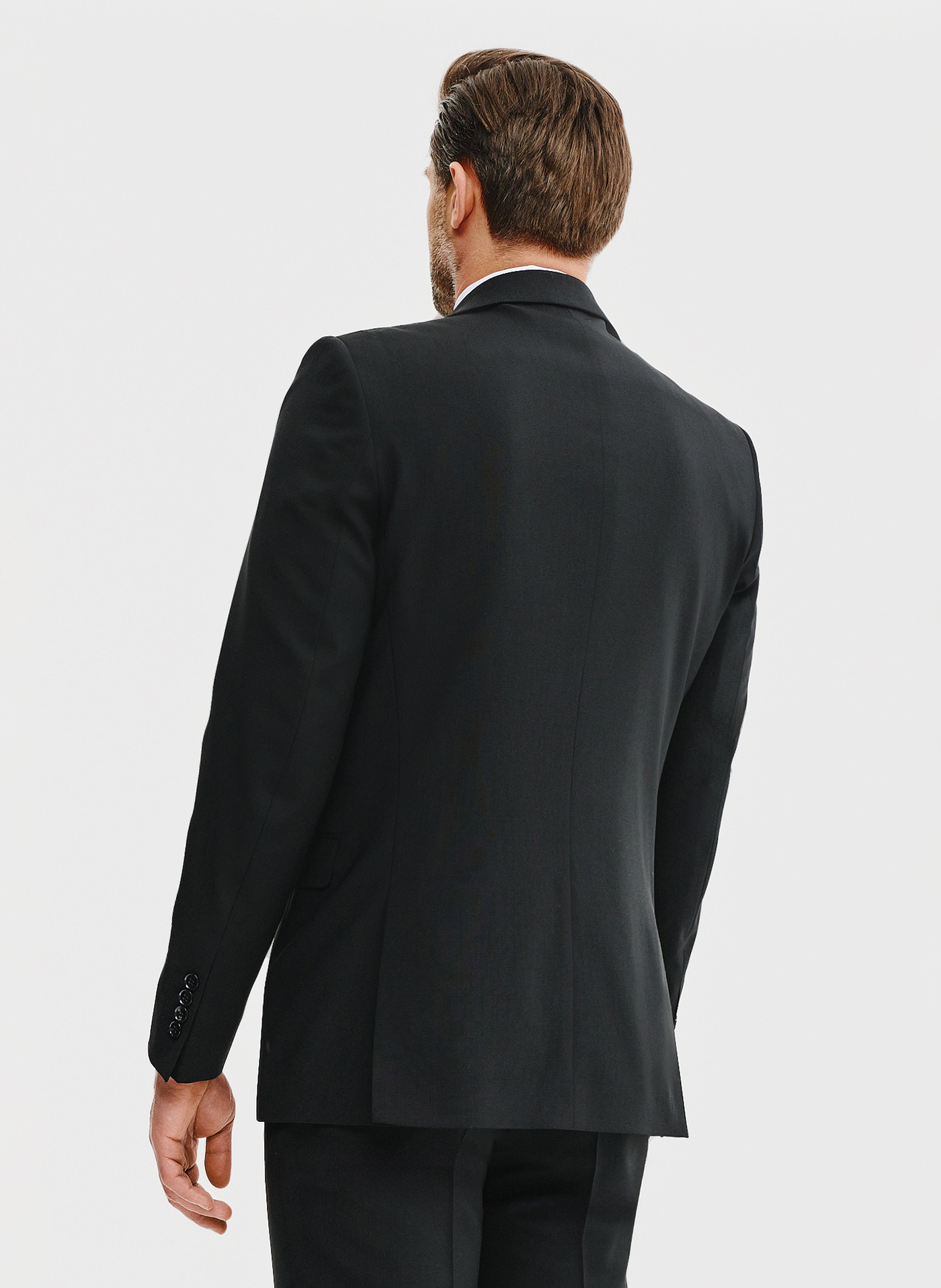 Wełniana marynarka garniturowa w kolorze czarnym - Pako Lorente