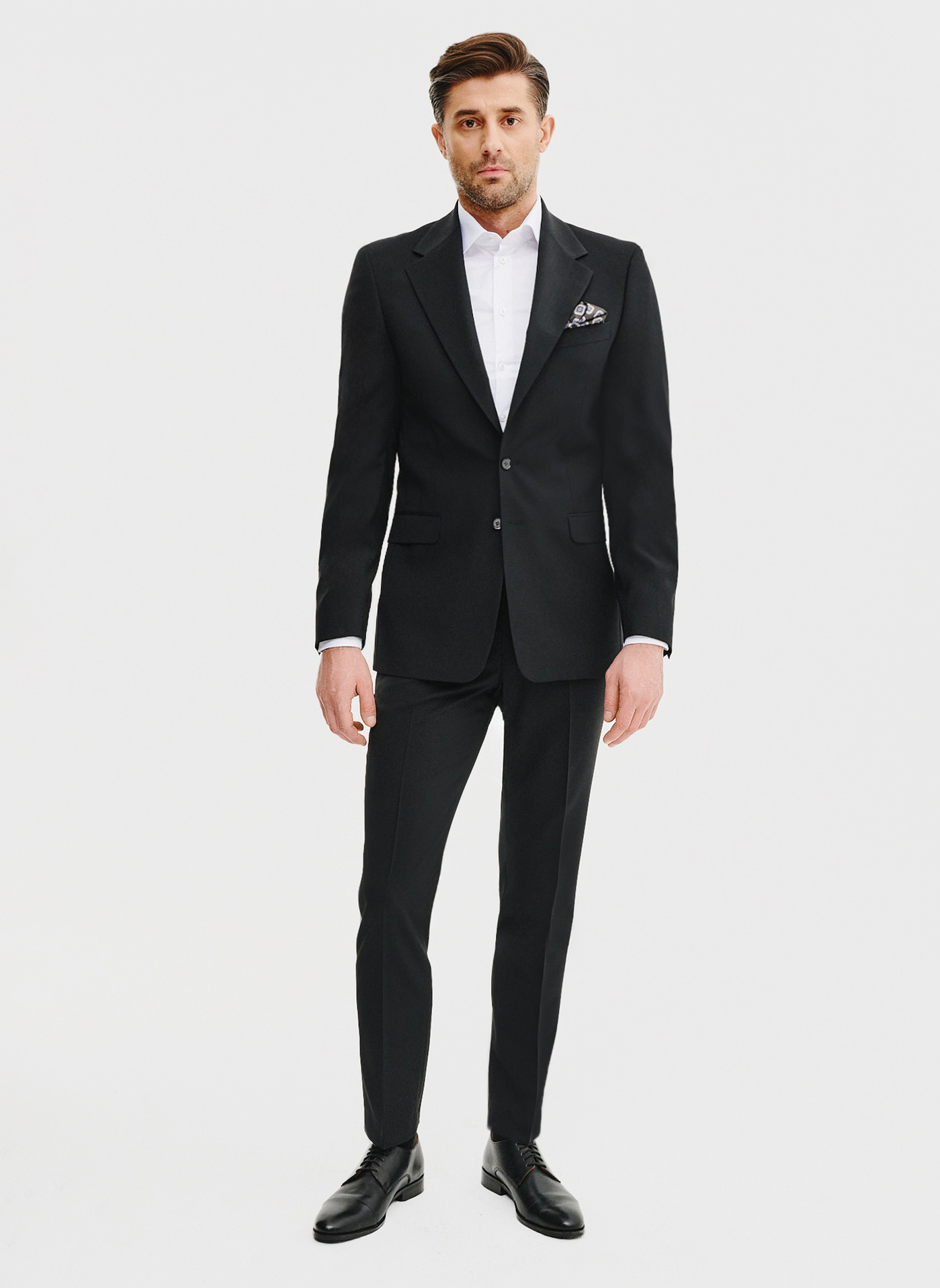 Wełniana marynarka garniturowa w kolorze czarnym - Pako Lorente