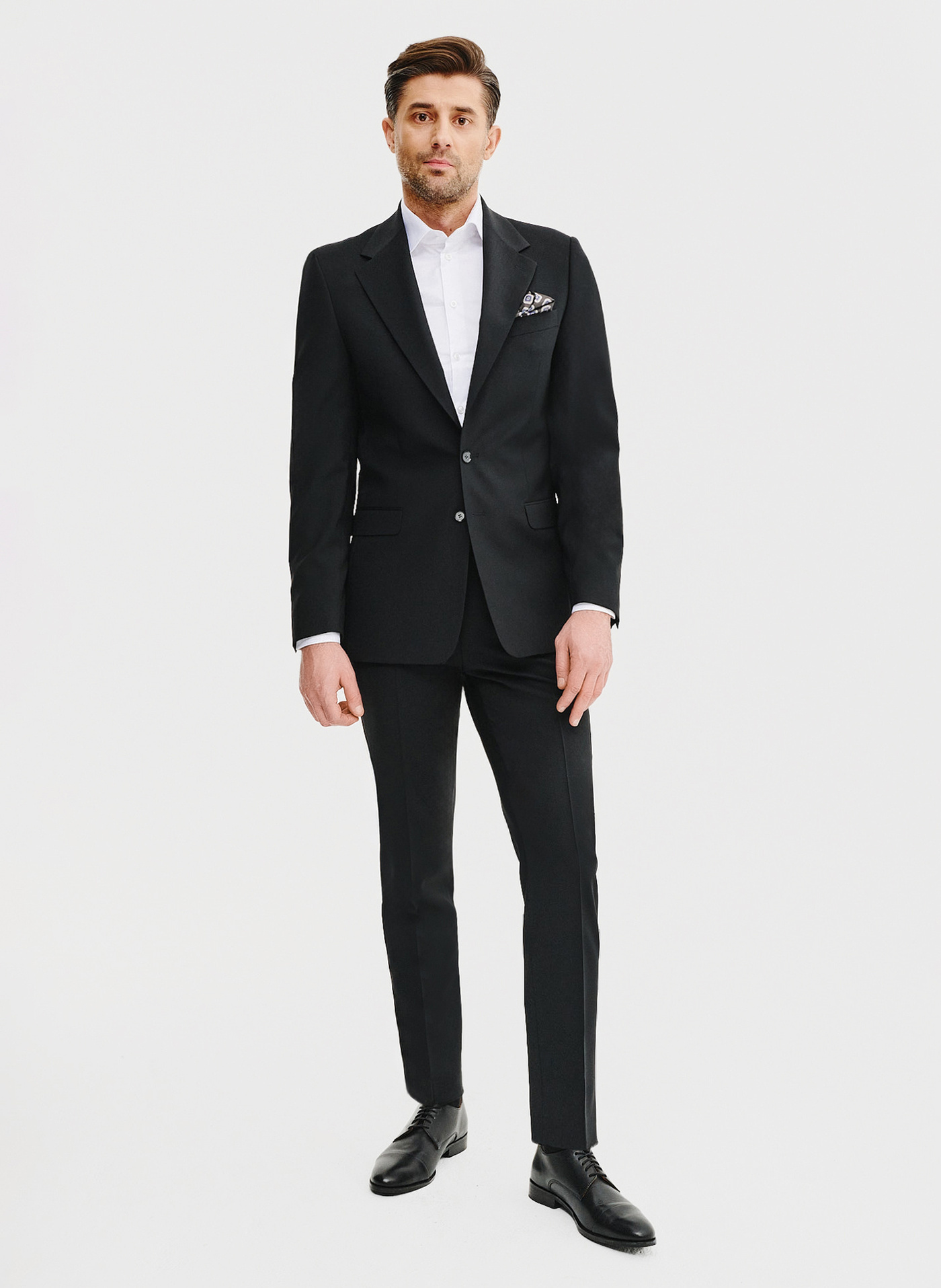 Wełniana marynarka garniturowa w kolorze czarnym - Pako Lorente