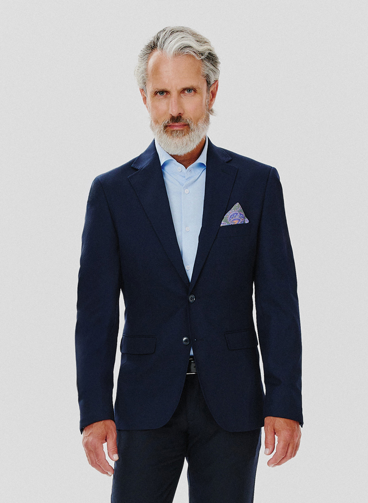 Klasyczna marynarka męska w kolorze granatowym - Pako Lorente