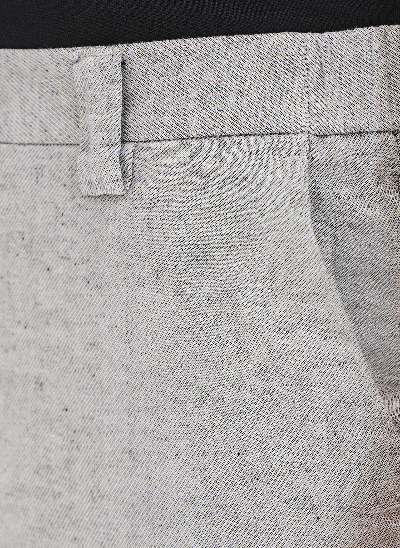 PAKO LORENTE - Szare szorty męskie z lnem - Pako Lorente