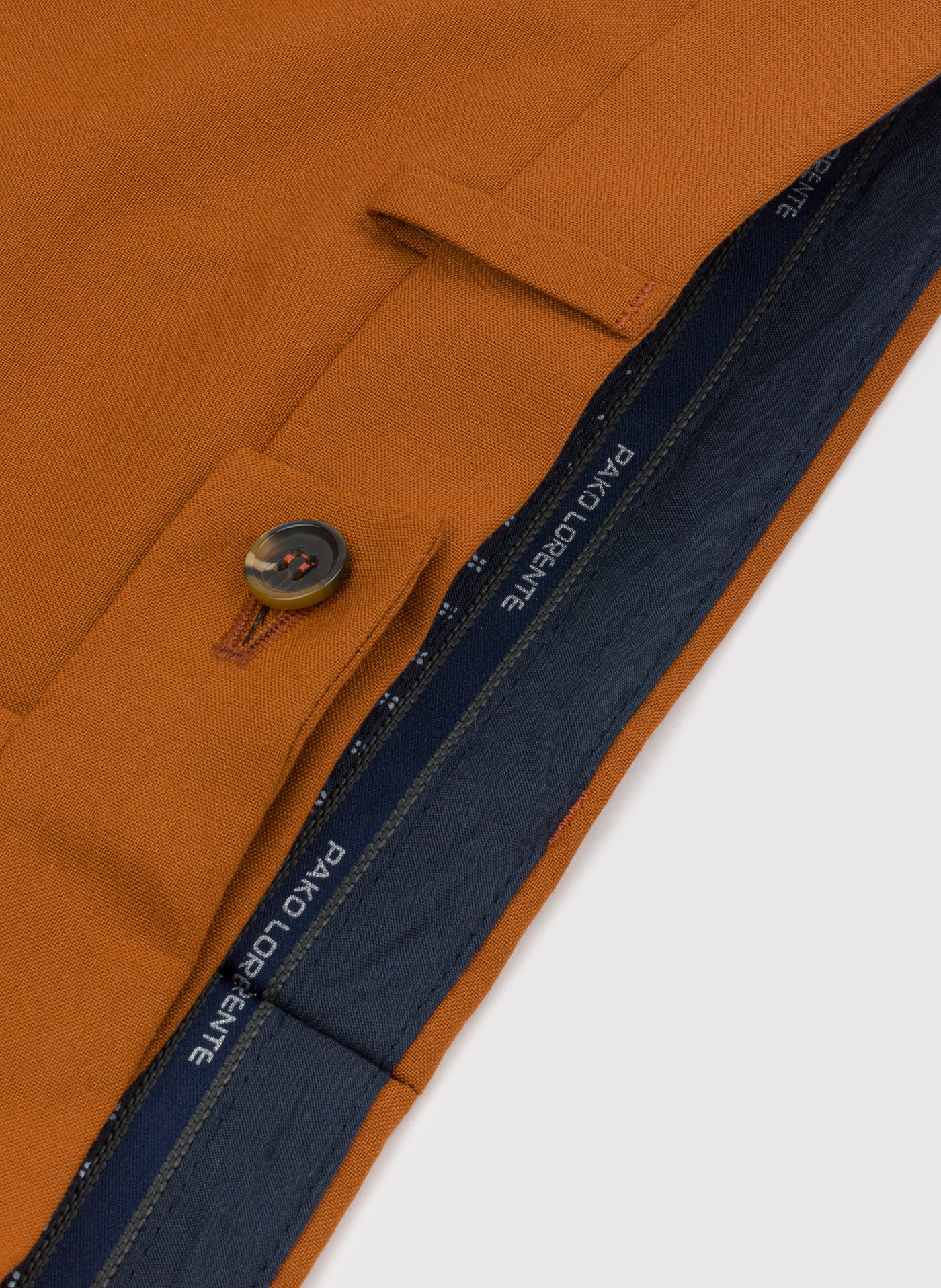 Pomarańczowe spodnie garniturowe P22SF-6G-021-P-S - Pako Lorente