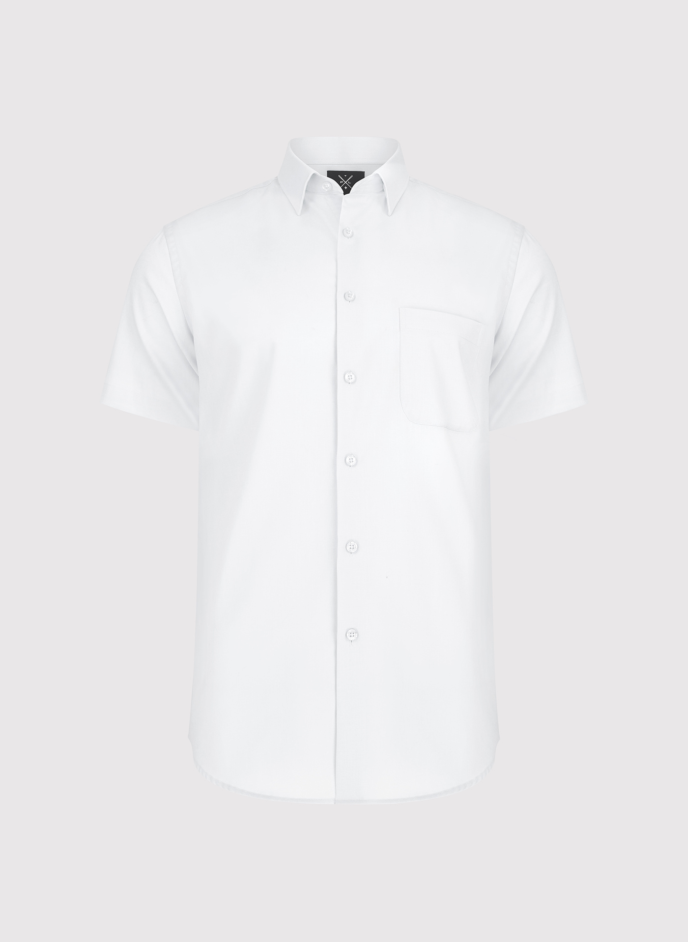 PAKO LORENTE - Biała koszula męska z krótkim rękawem - Pako Lorente