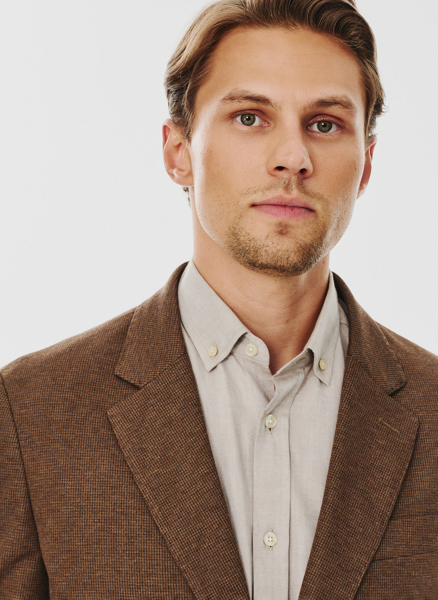 Brązowa marynarka męska - Pako Lorente