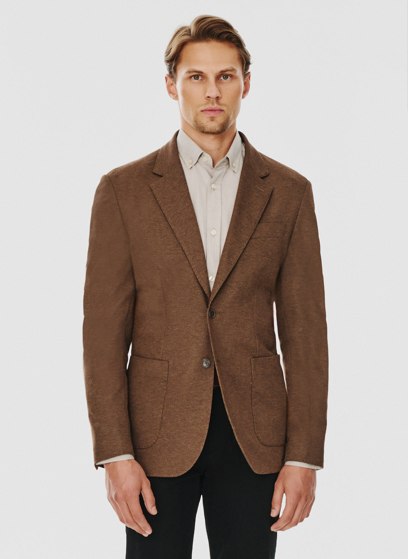 Brązowa marynarka męska - Pako Lorente