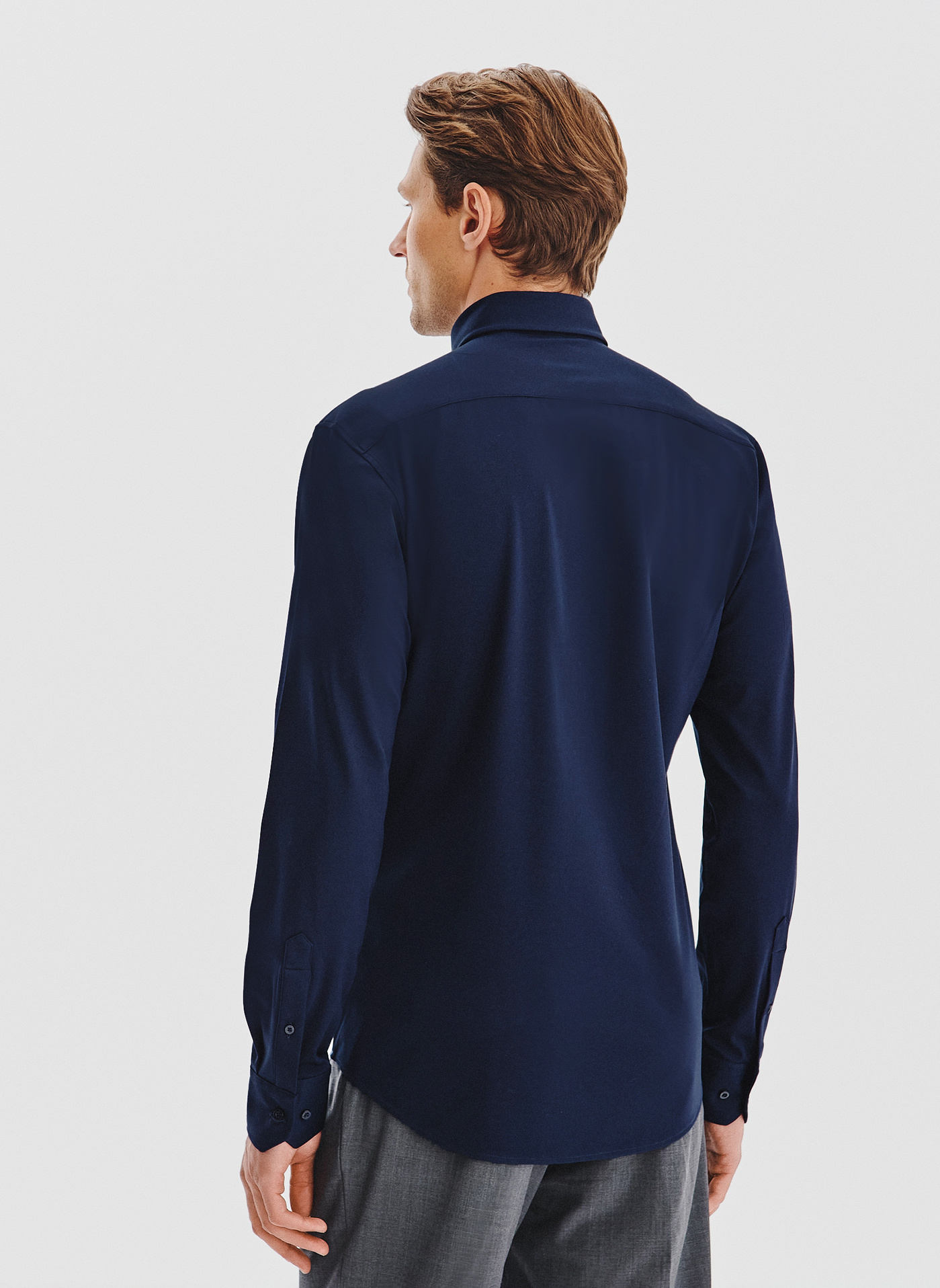 Granatowa koszula z bawełną - Pako Lorente