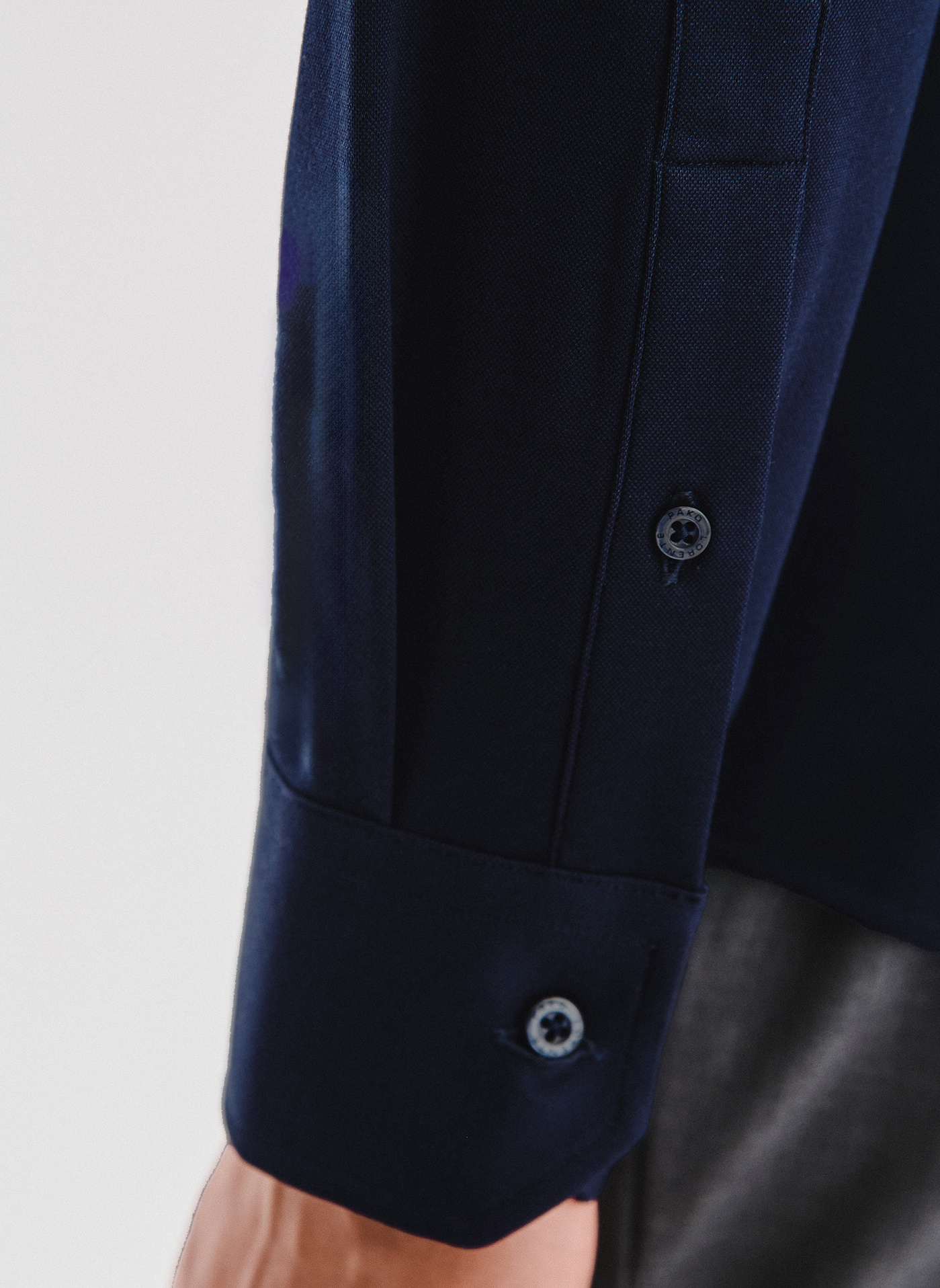 Granatowa koszula z bawełną - Pako Lorente