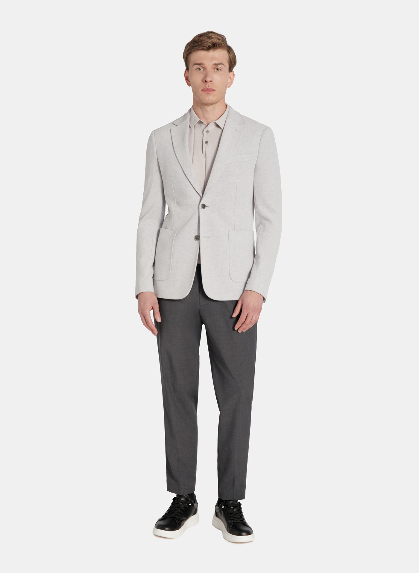 PAKO LORENTE - Szara marynarka z dzianiny - Pako Lorente