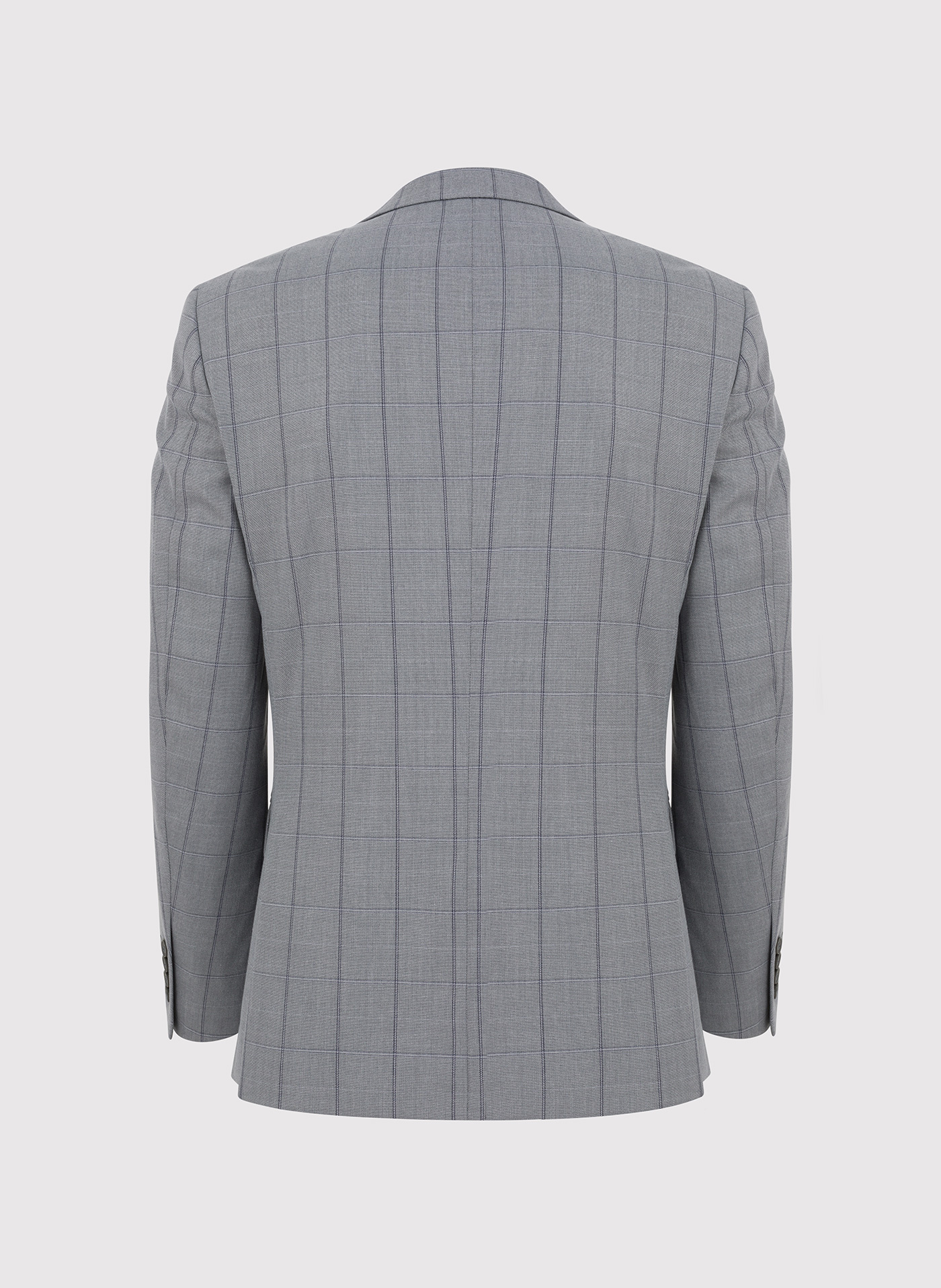 Szara marynarka garniturowa w kratę Windowpane - Pako Lorente