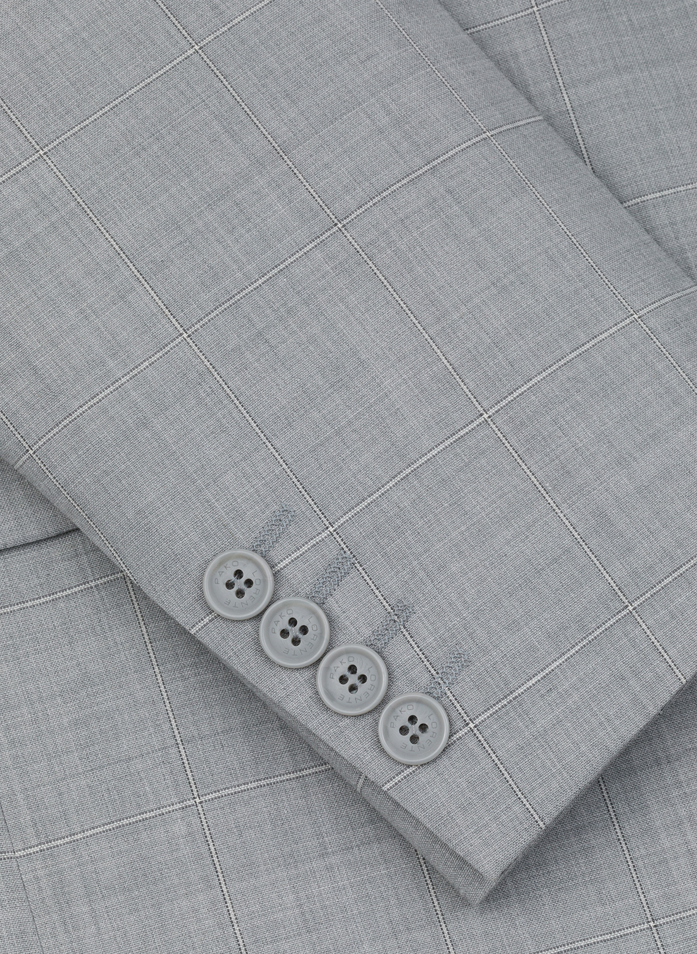 Szara marynarka garniturowa w delikatną kratę - Pako Lorente