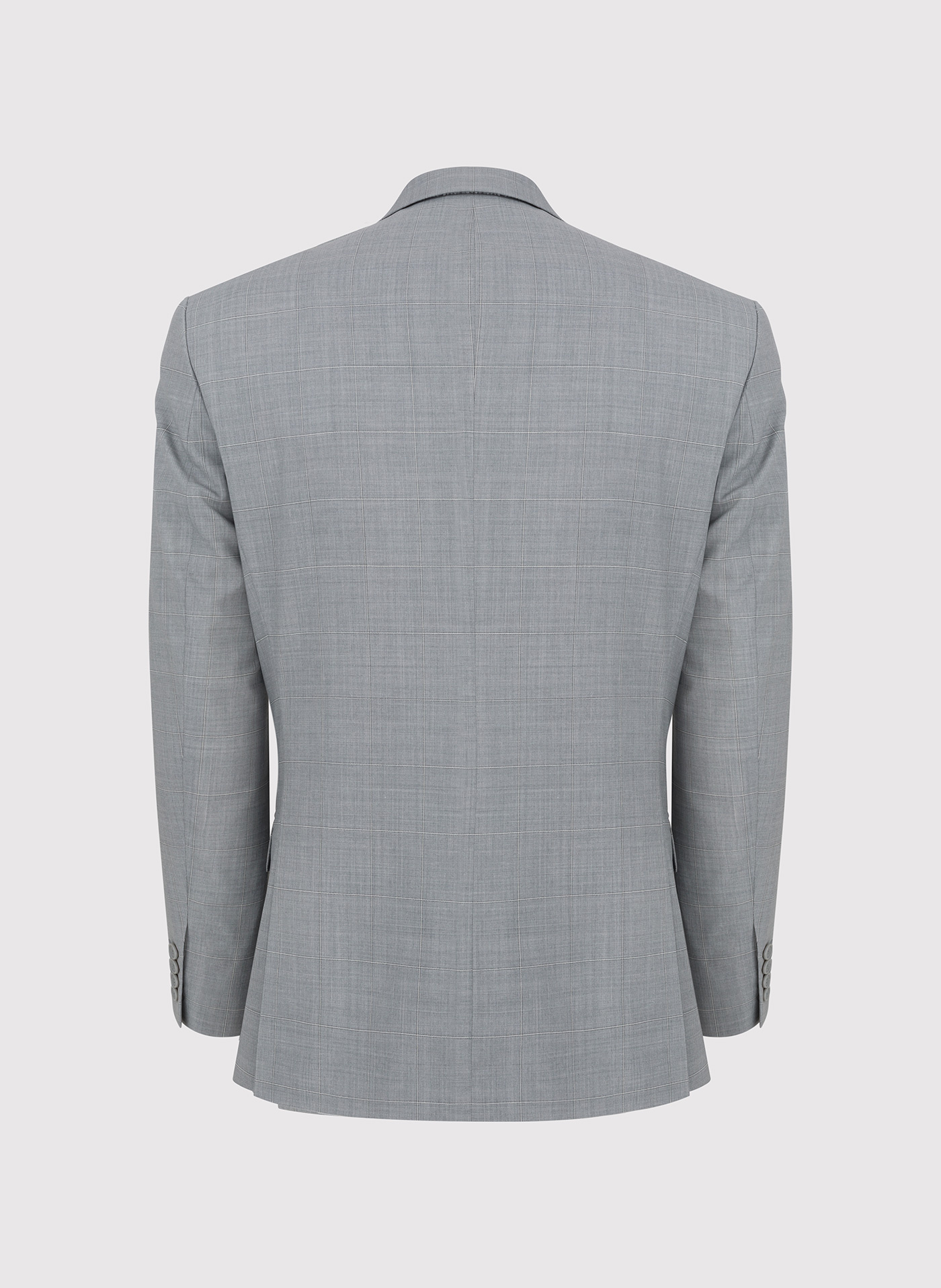 Szara marynarka garniturowa w delikatną kratę - Pako Lorente