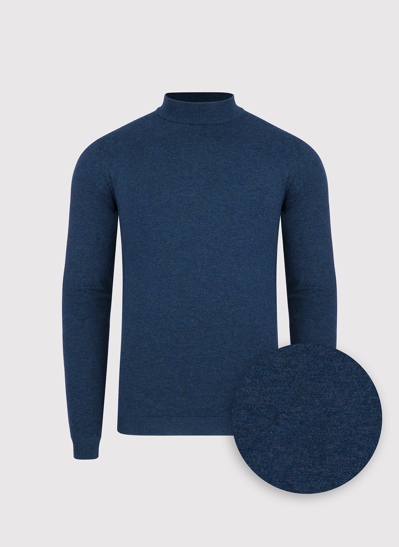 PAKO LORENTE - Półgolf męski w ciemnoniebieskim kolorze - Pako Lorente