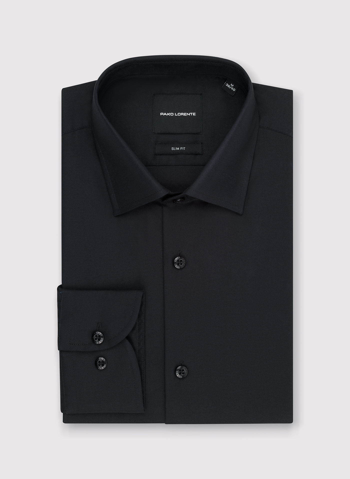 PAKO LORENTE - Czarna koszula męska - Pako Lorente