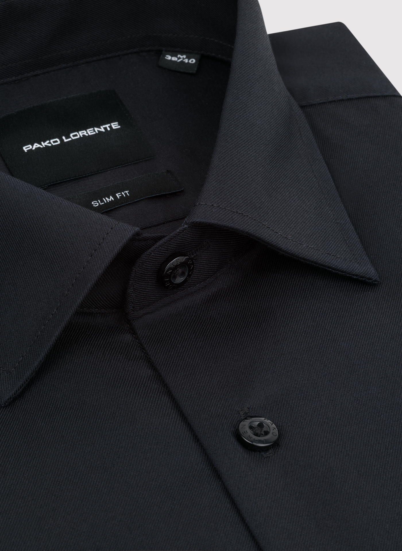 PAKO LORENTE - Czarna koszula męska - Pako Lorente