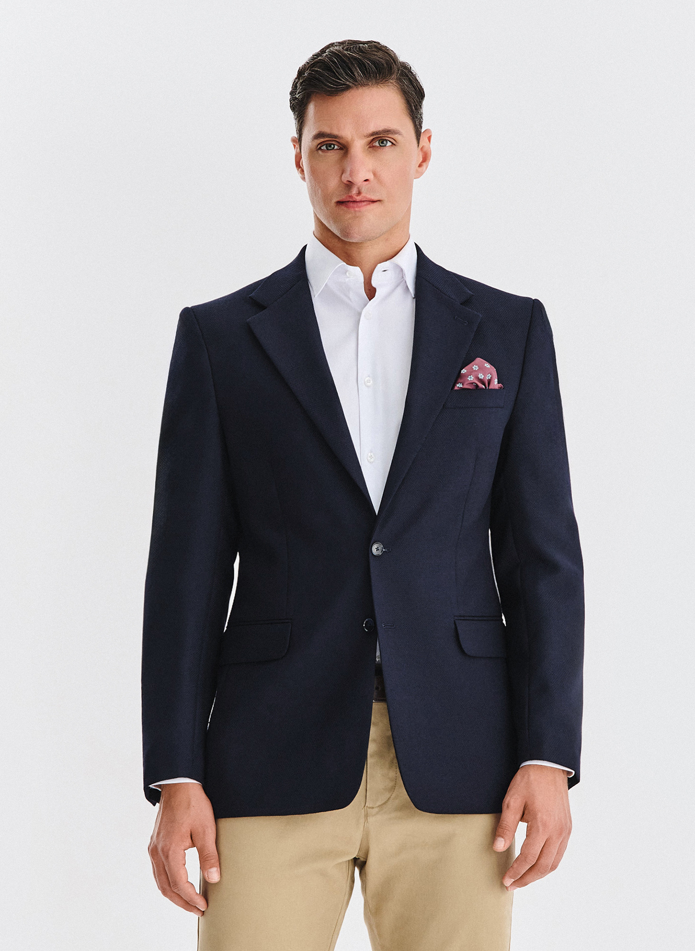 PAKO LORENTE - Wełniana marynarka w kolorze granatowym - Pako Lorente