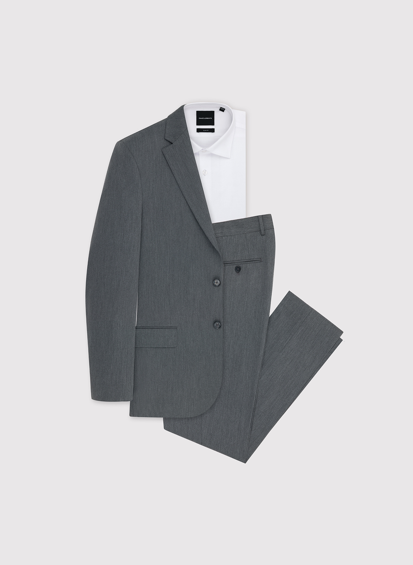 Szary garnitur męski - Pako Lorente