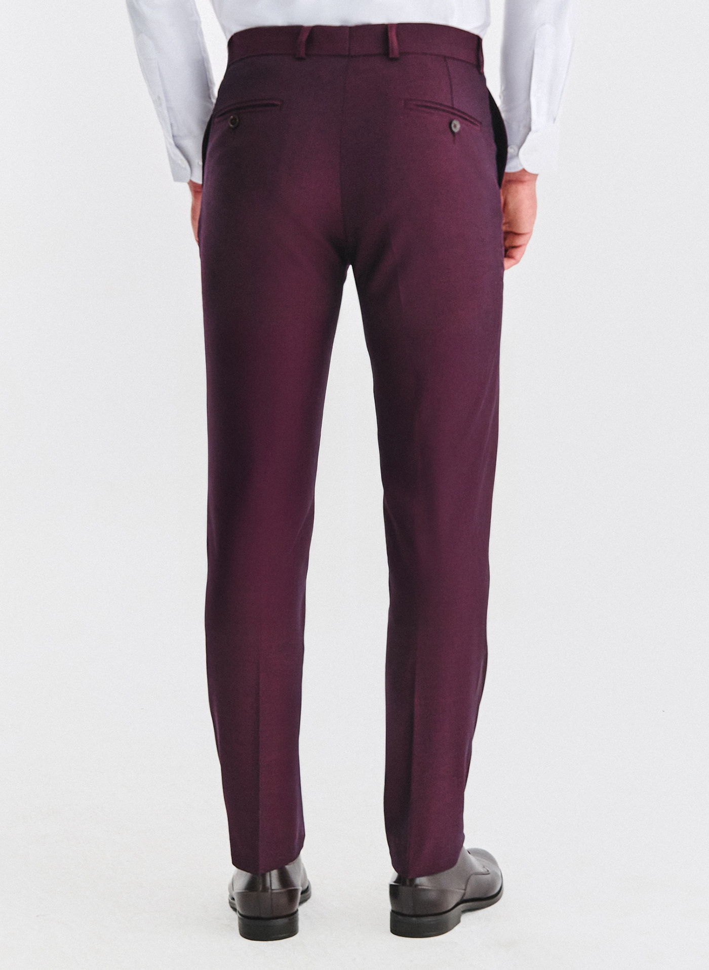 Bordowe spodnie garniturowe - Pako Lorente