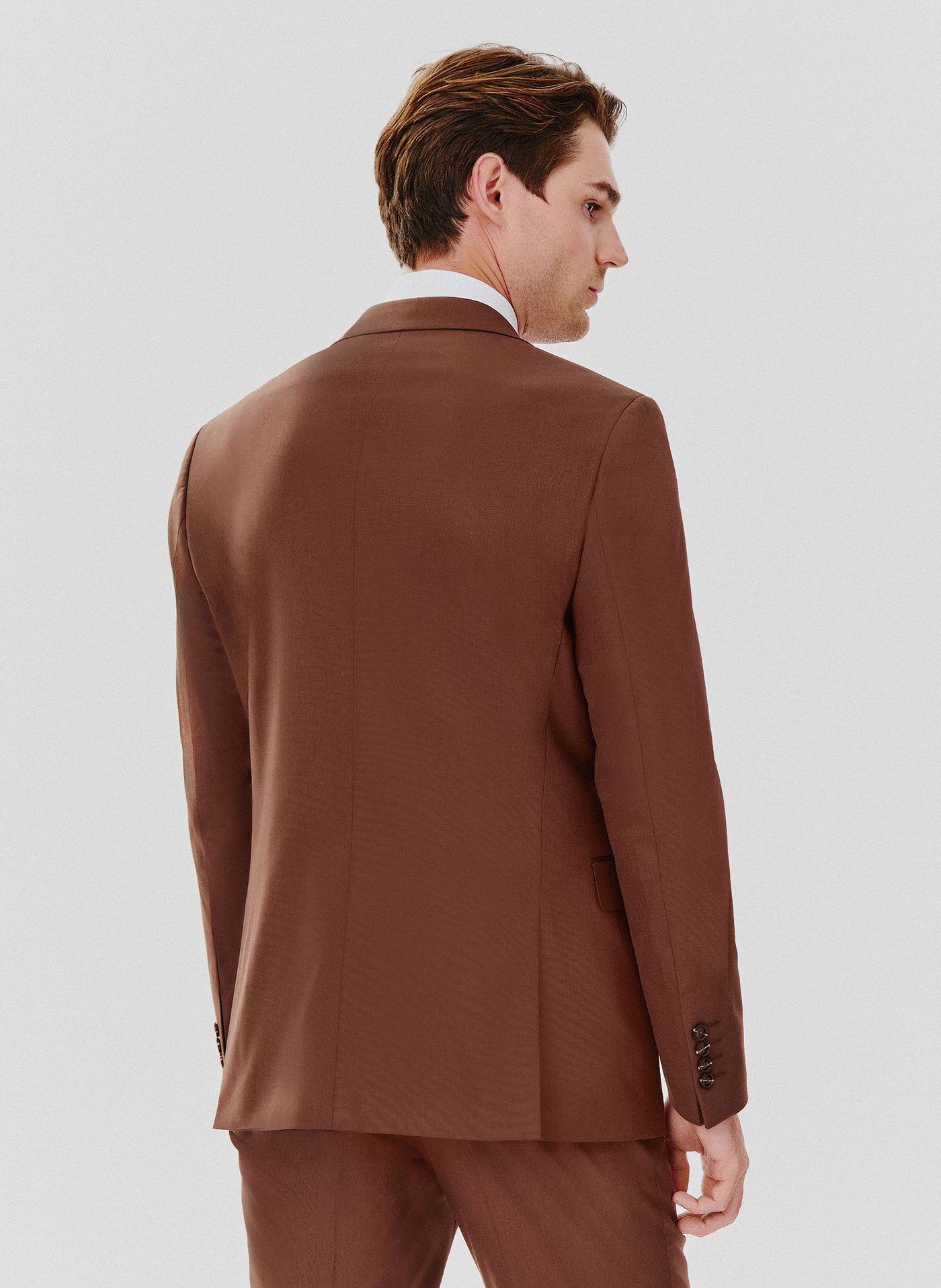 Brązowa marynarka garniturowa - Pako Lorente