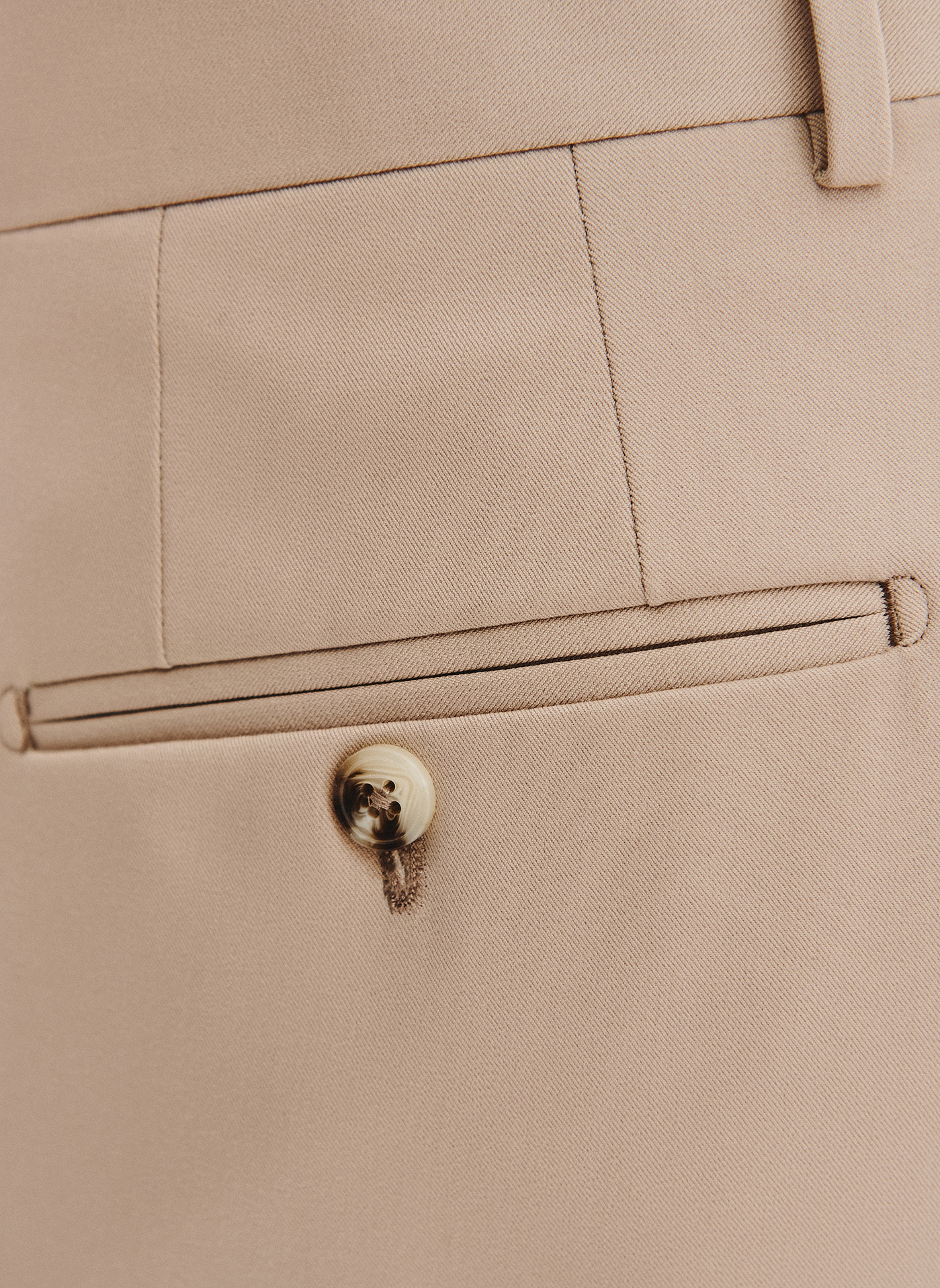 PAKO LORENTE - Gładki beżowy garnitur męski - Pako Lorente