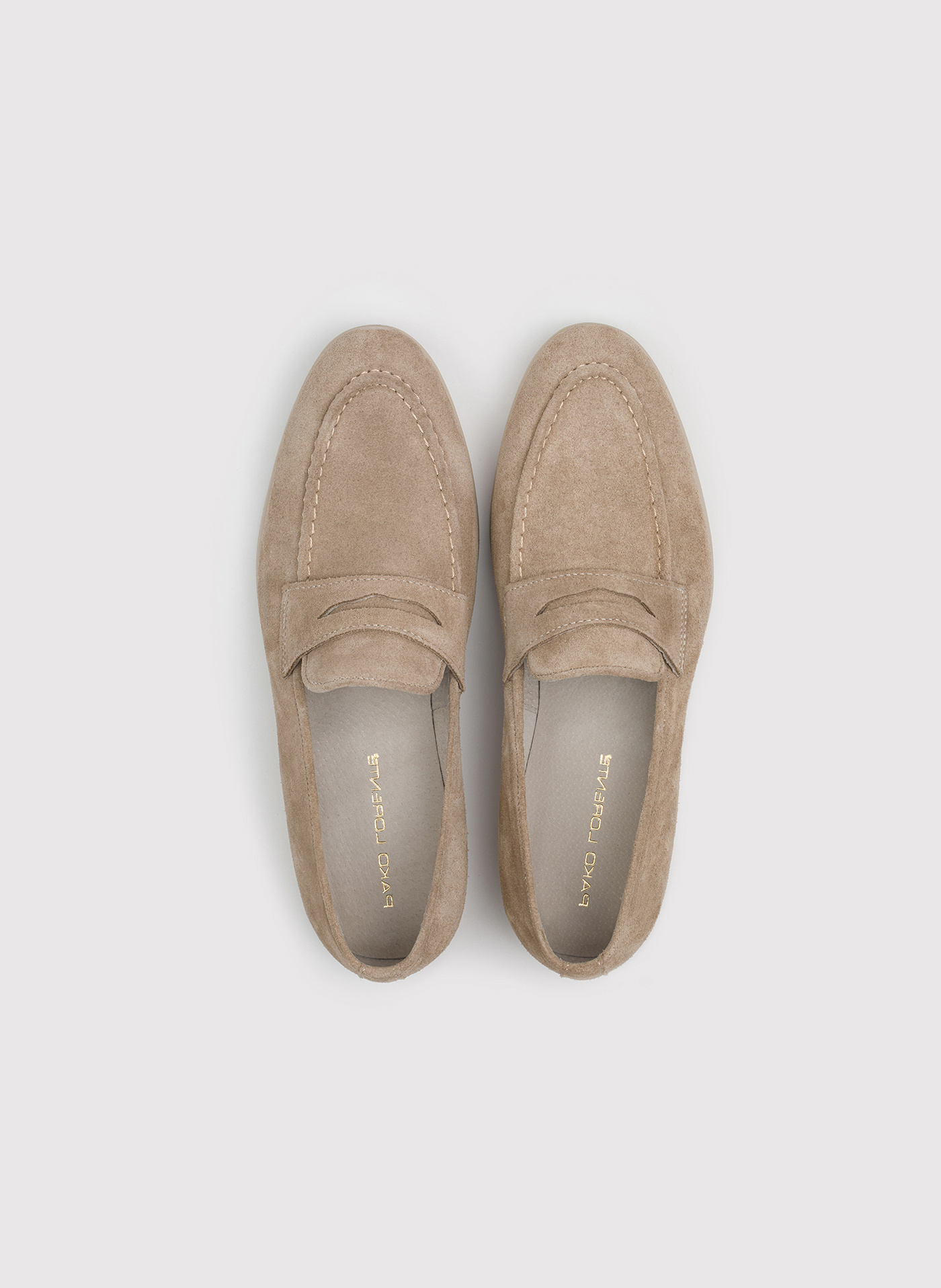 Beżowe mokasyny męskie - Pako Lorente
