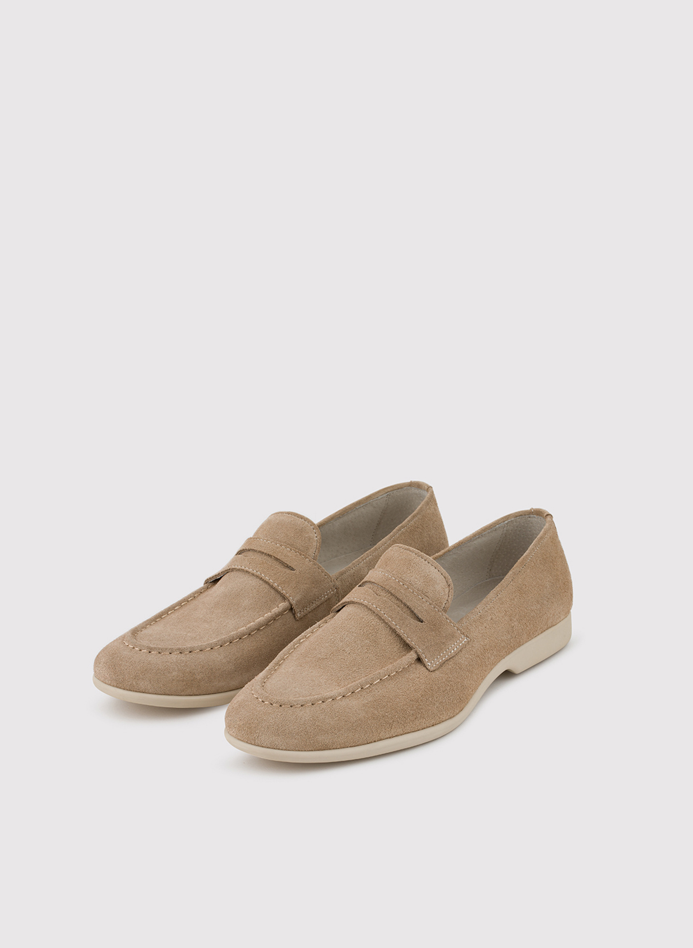 Beżowe mokasyny męskie - Pako Lorente