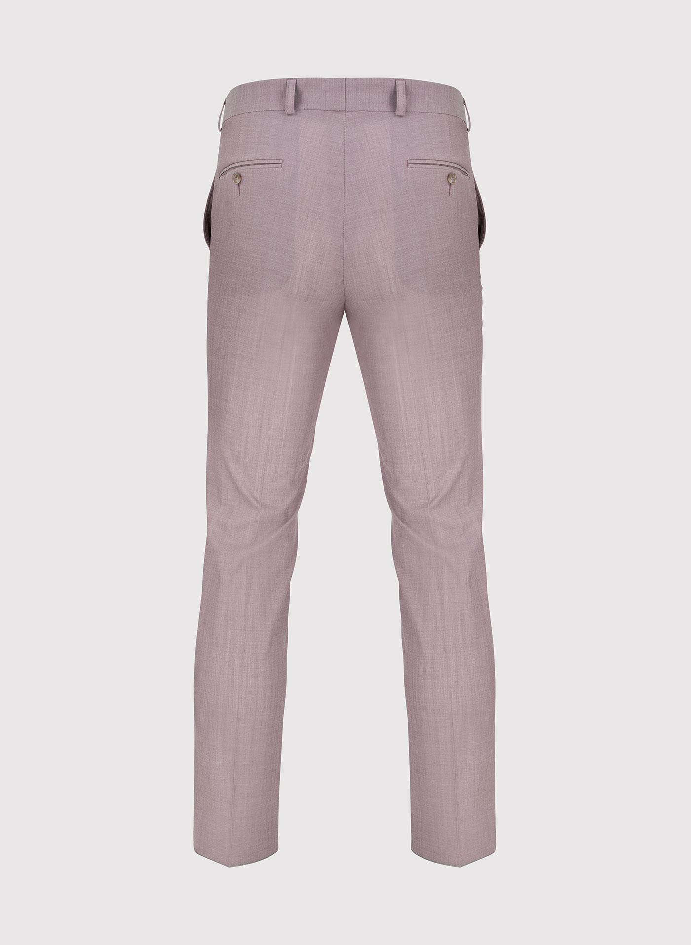 Gładkie różowe spodnie garniturowe męskie - Pako Lorente