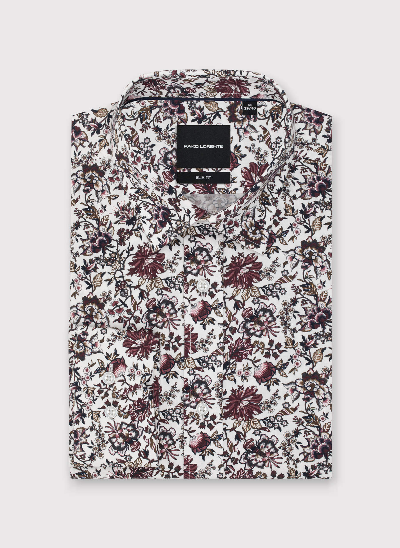 Biała koszula w kwiaty - Pako Lorente
