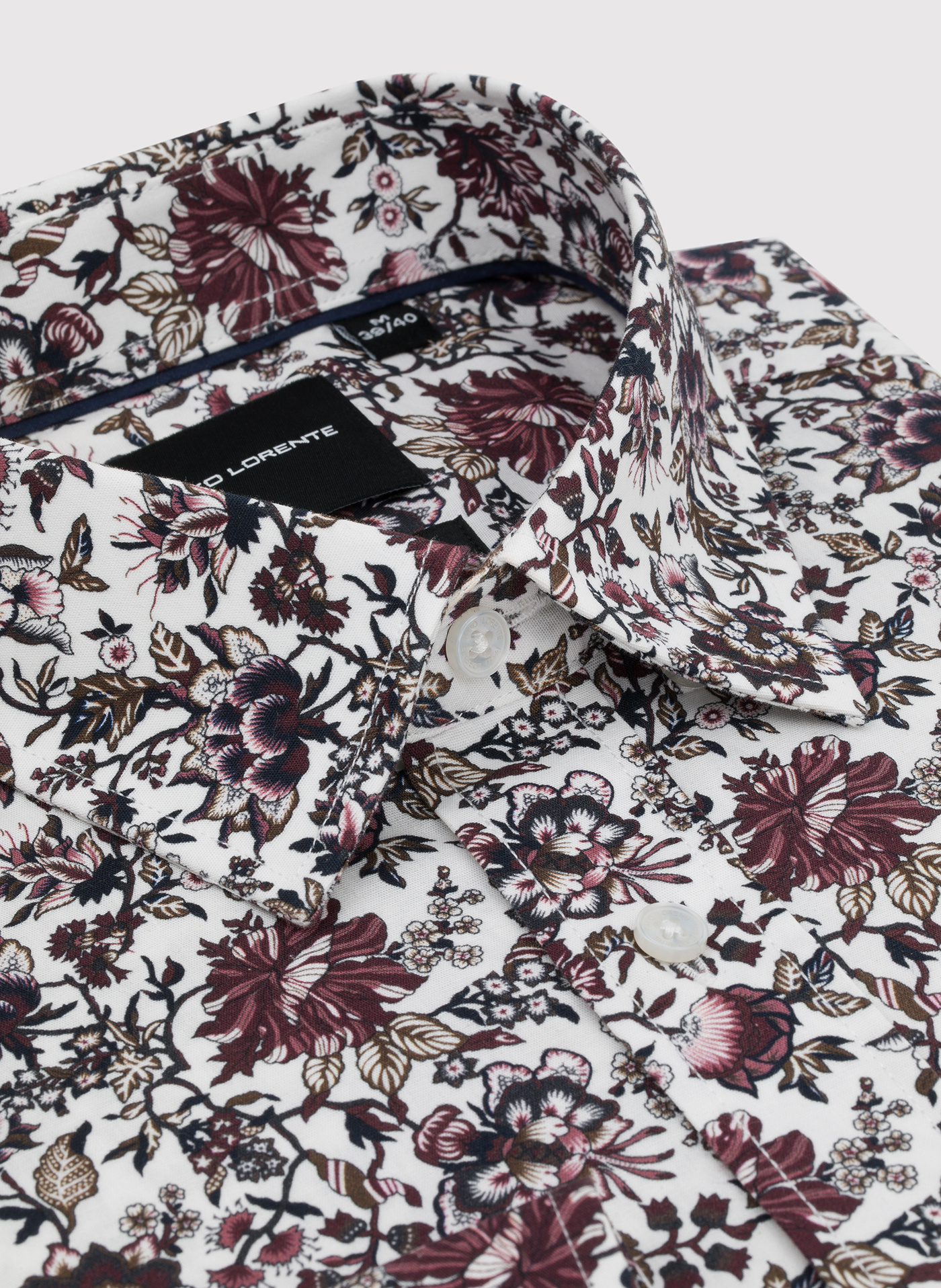 Biała koszula w kwiaty - Pako Lorente