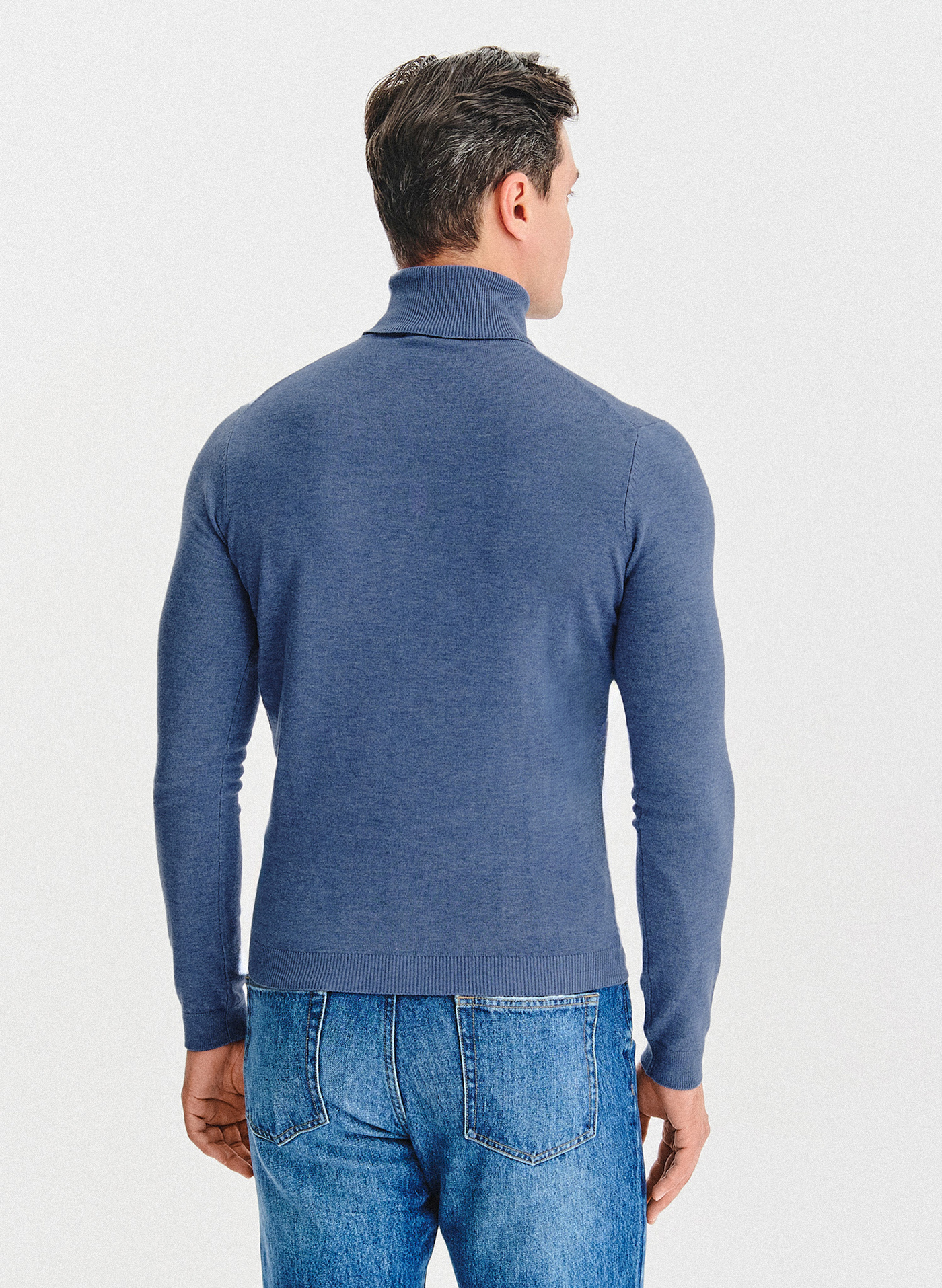 PAKO LORENTE - Golf męski w niebieskim kolorze - Pako Lorente