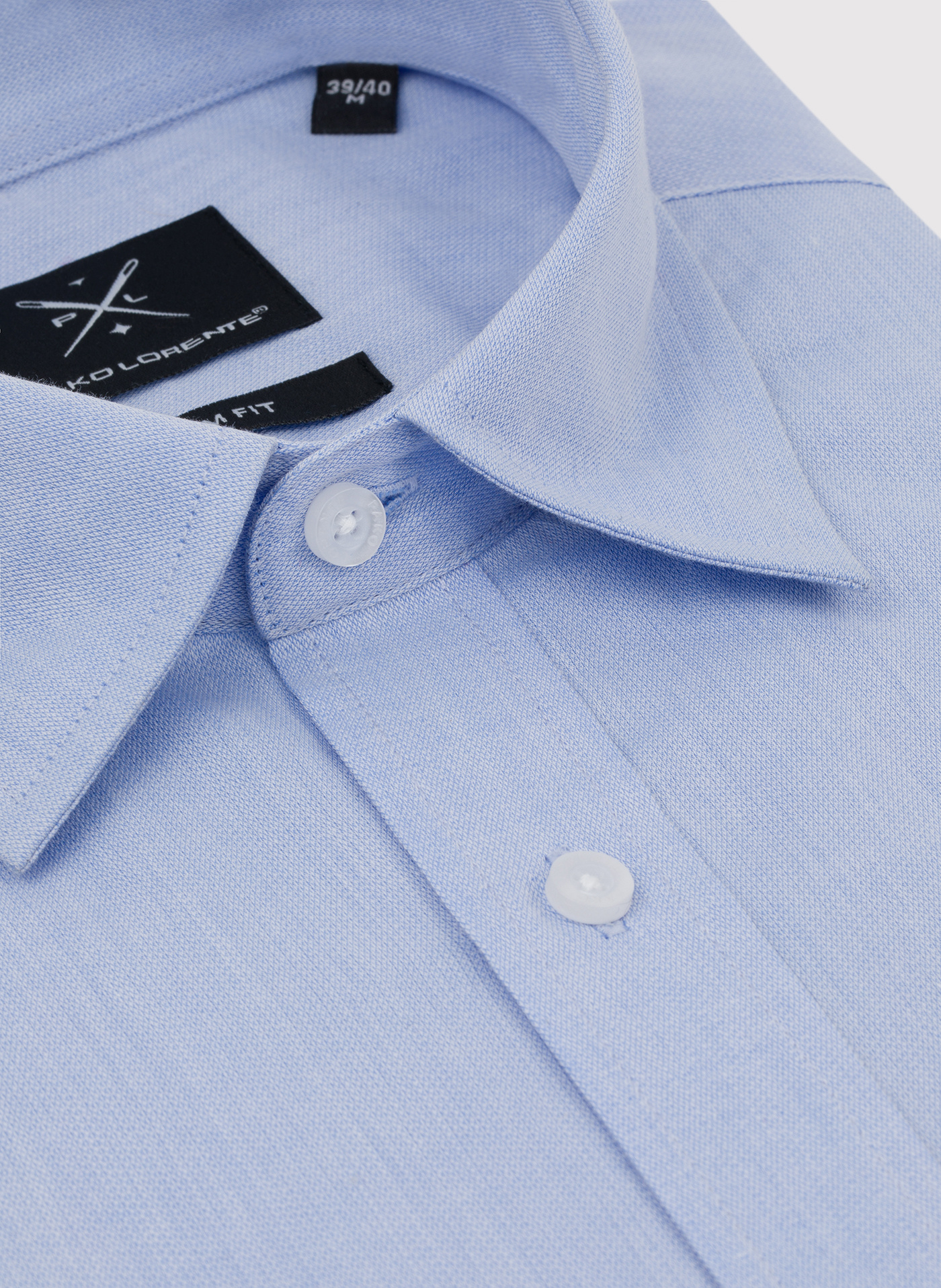 Gładka bawełniana koszula męska - Pako Lorente