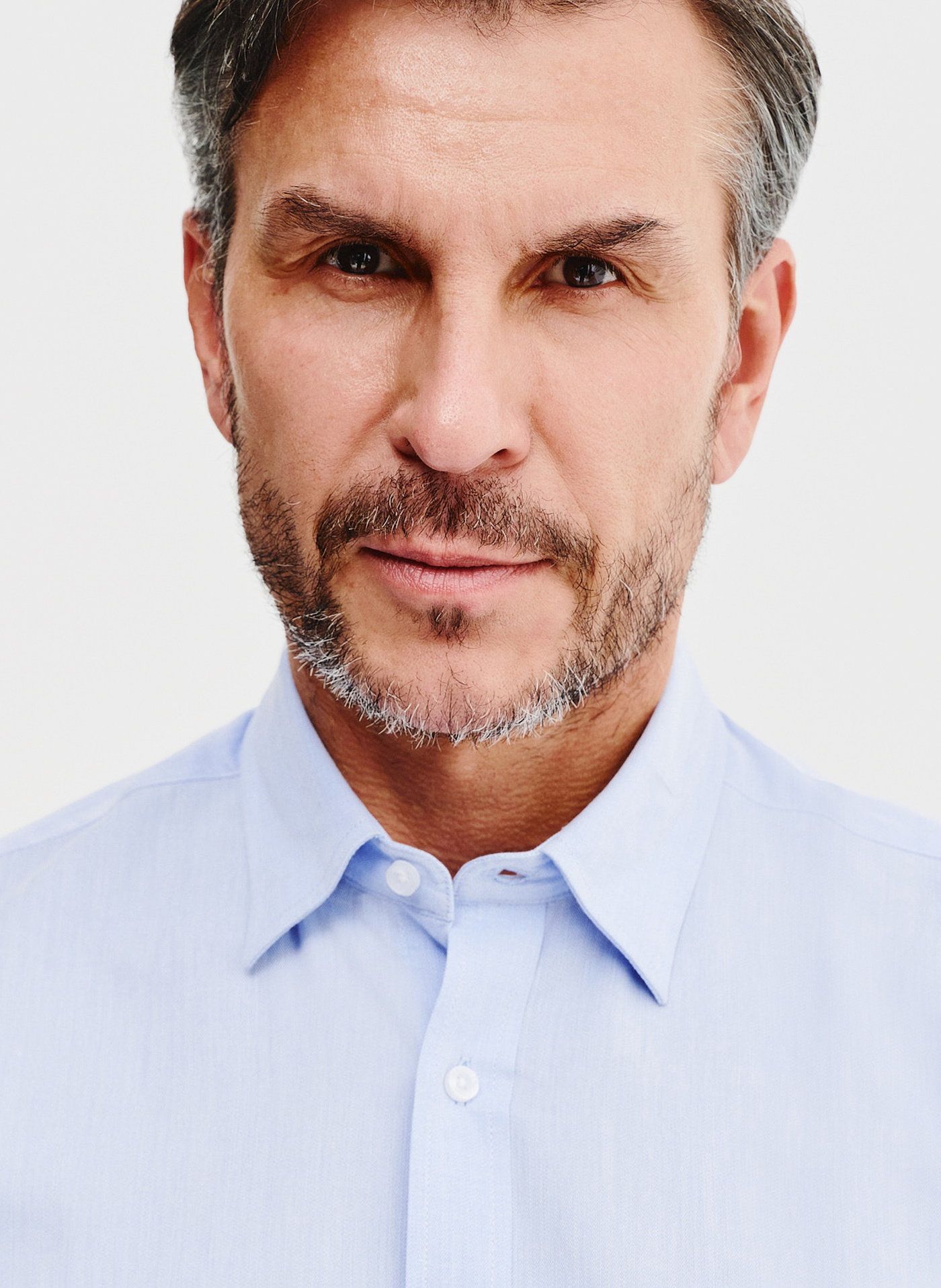 Gładka bawełniana koszula męska - Pako Lorente