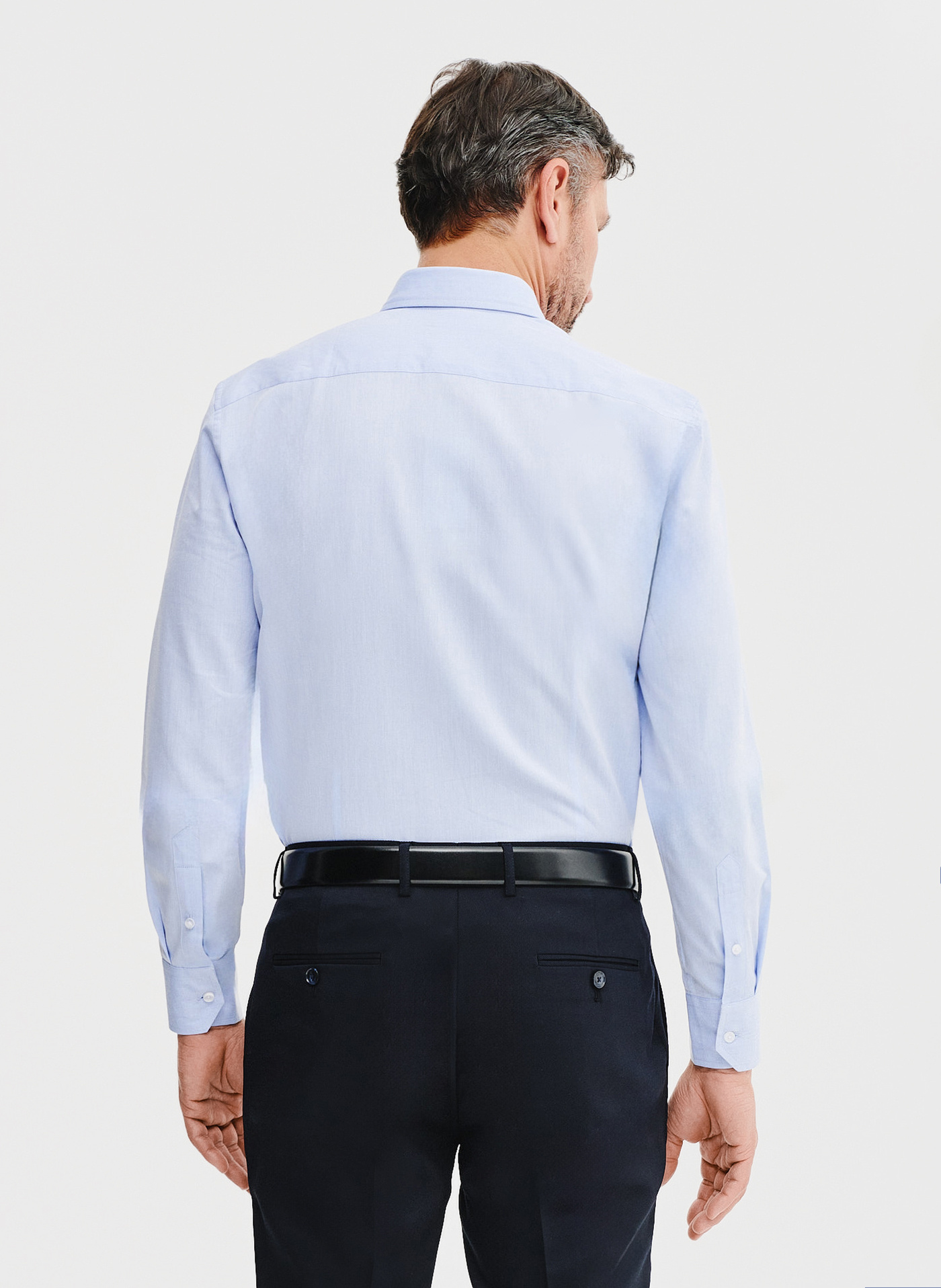 Gładka bawełniana koszula męska - Pako Lorente