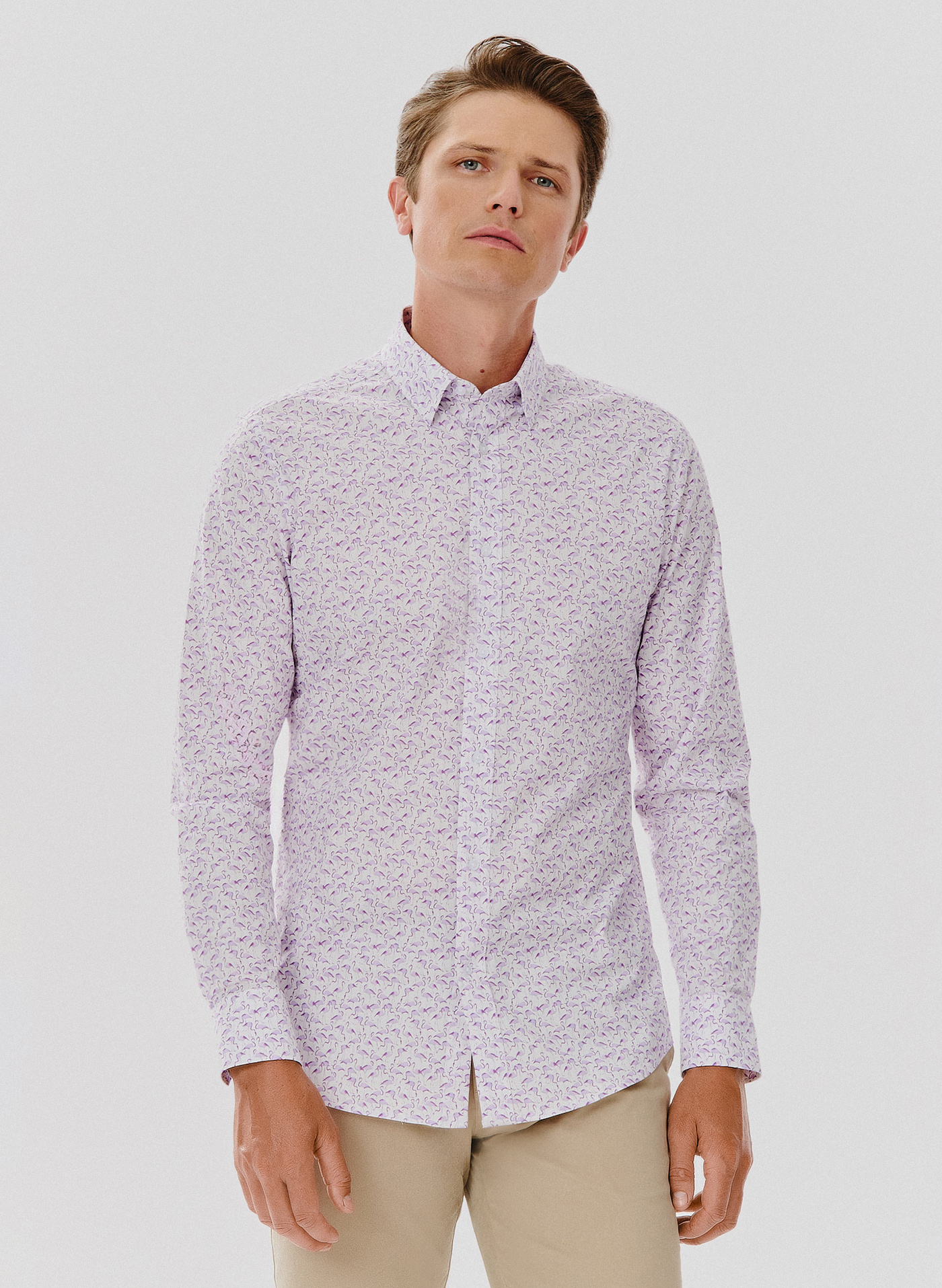 Koszula męska z zwierzęcym wzorem - Pako Lorente