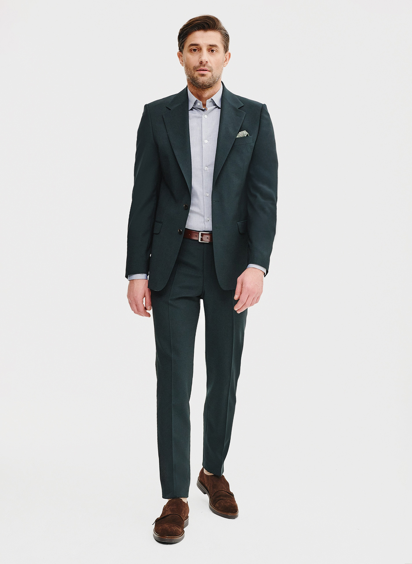 Bawełniana koszula męska w kolorze szarym - Pako Lorente